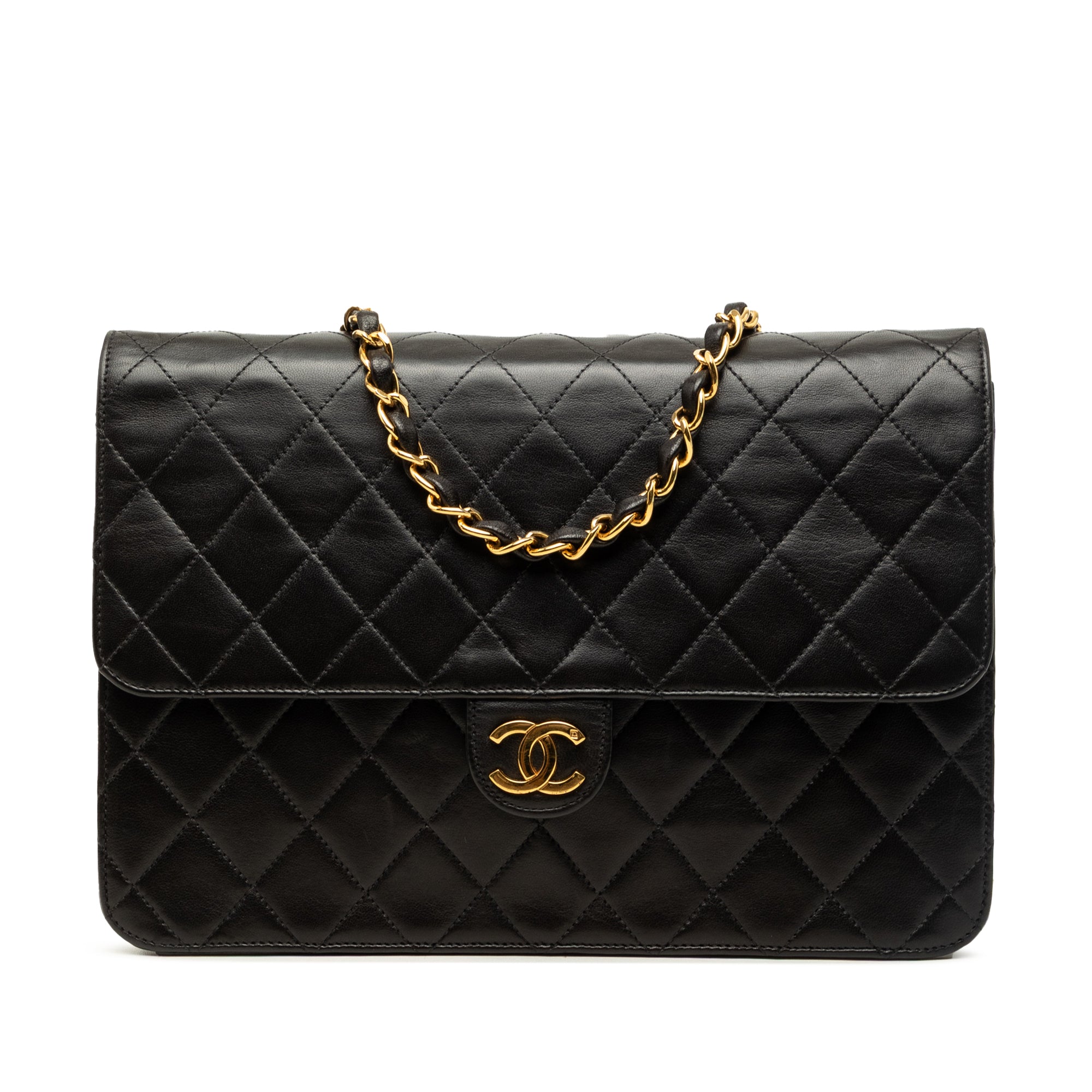Chanel Medium CC Quilted Lambskin Single Flap - image 1