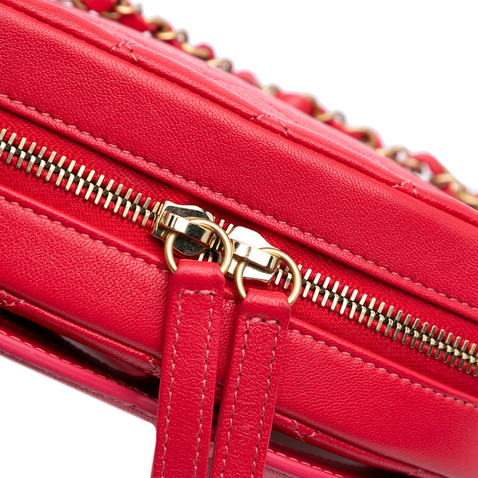 Chanel CC Quilted Lambskin Coco Midnight Camera Bag - image 7
