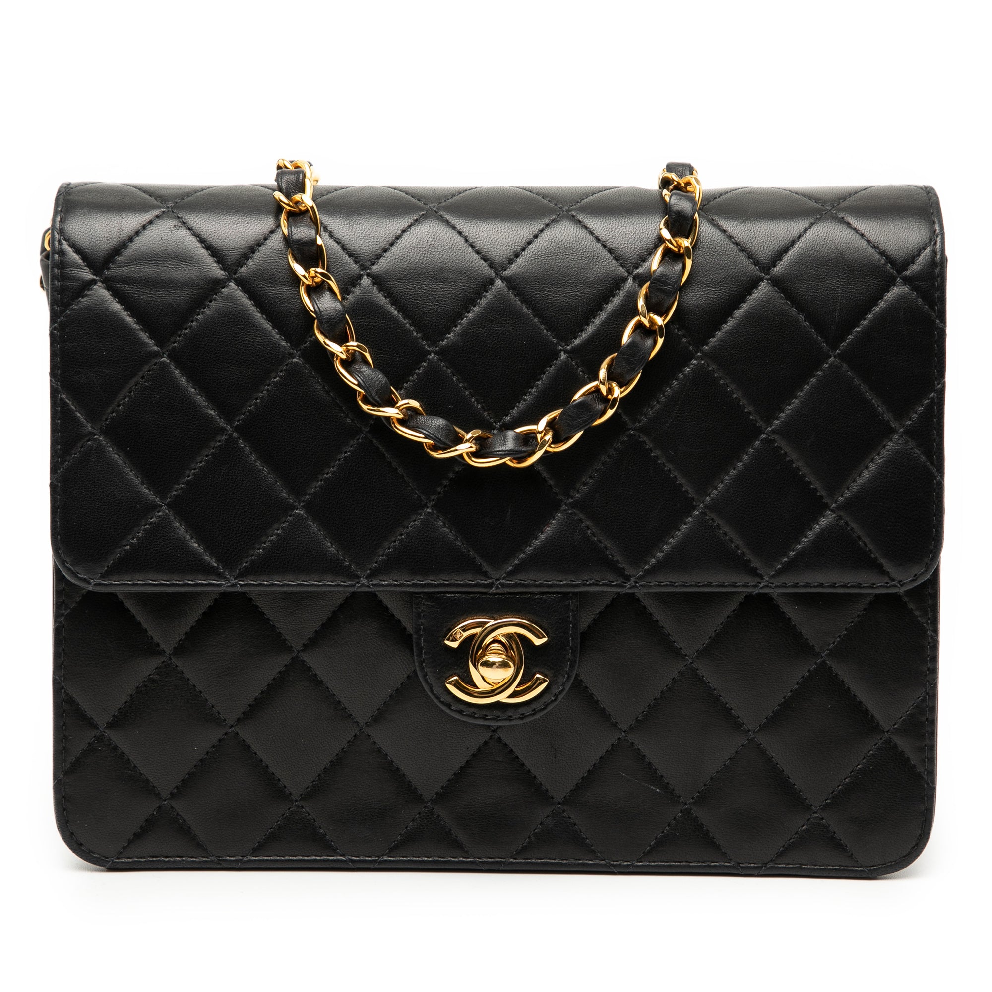 Chanel Small CC Quilted Lambskin Single Flap - image 1