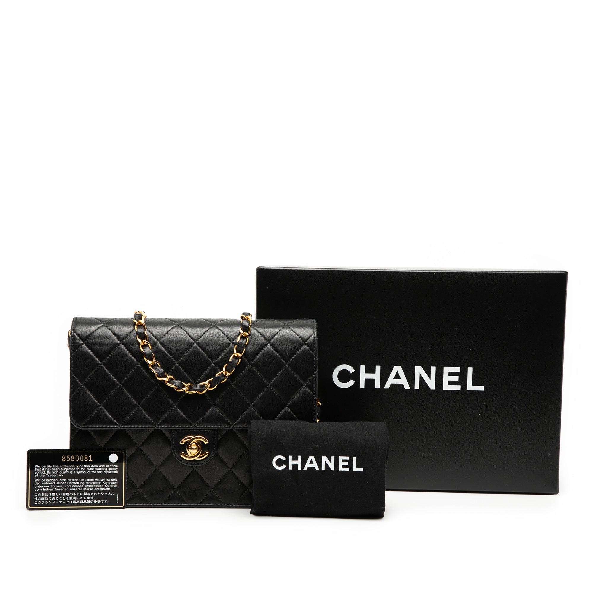Chanel Small CC Quilted Lambskin Single Flap - image 9