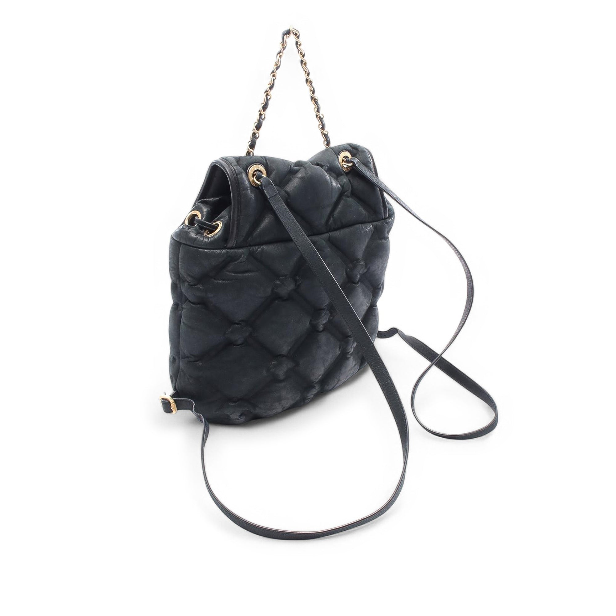 Chanel Quilted Iridescent Calfskin Chesterfield Backpack - image 2