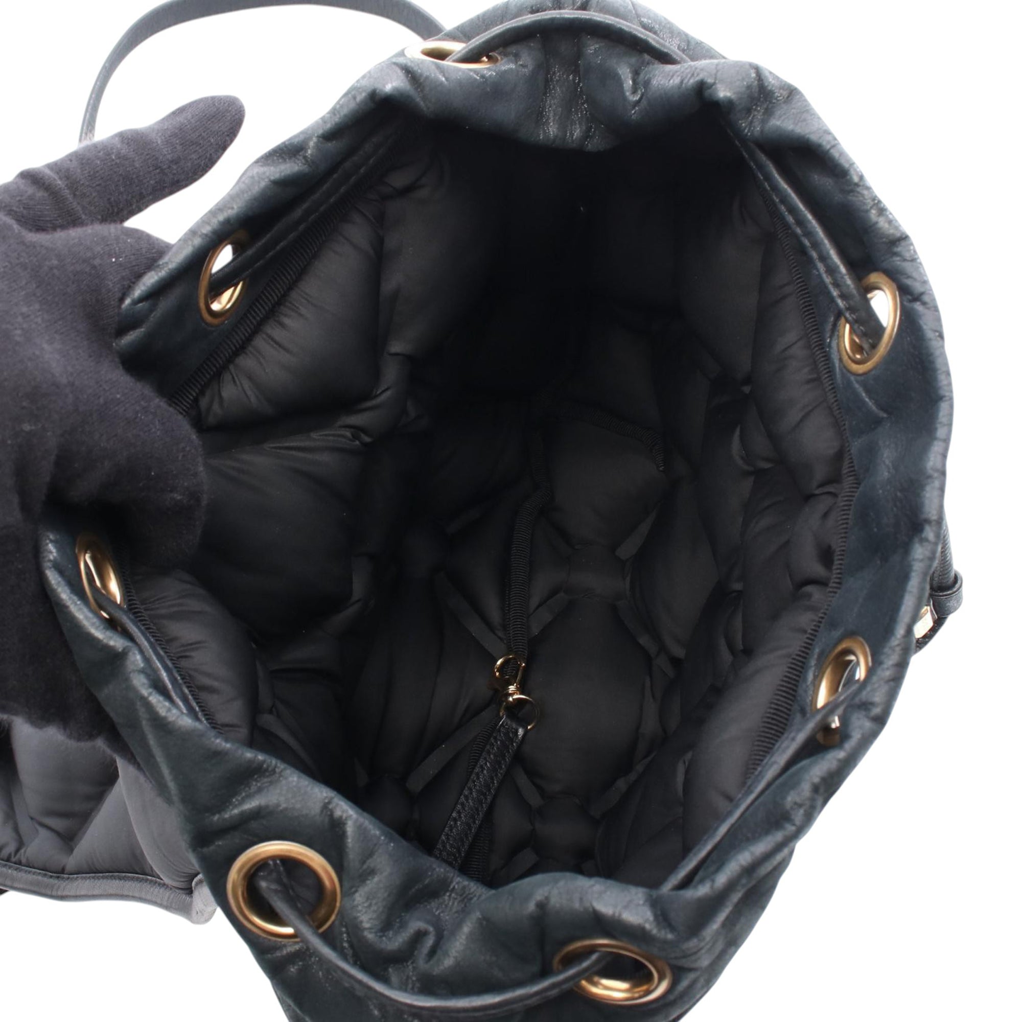 Chanel Quilted Iridescent Calfskin Chesterfield Backpack - image 3