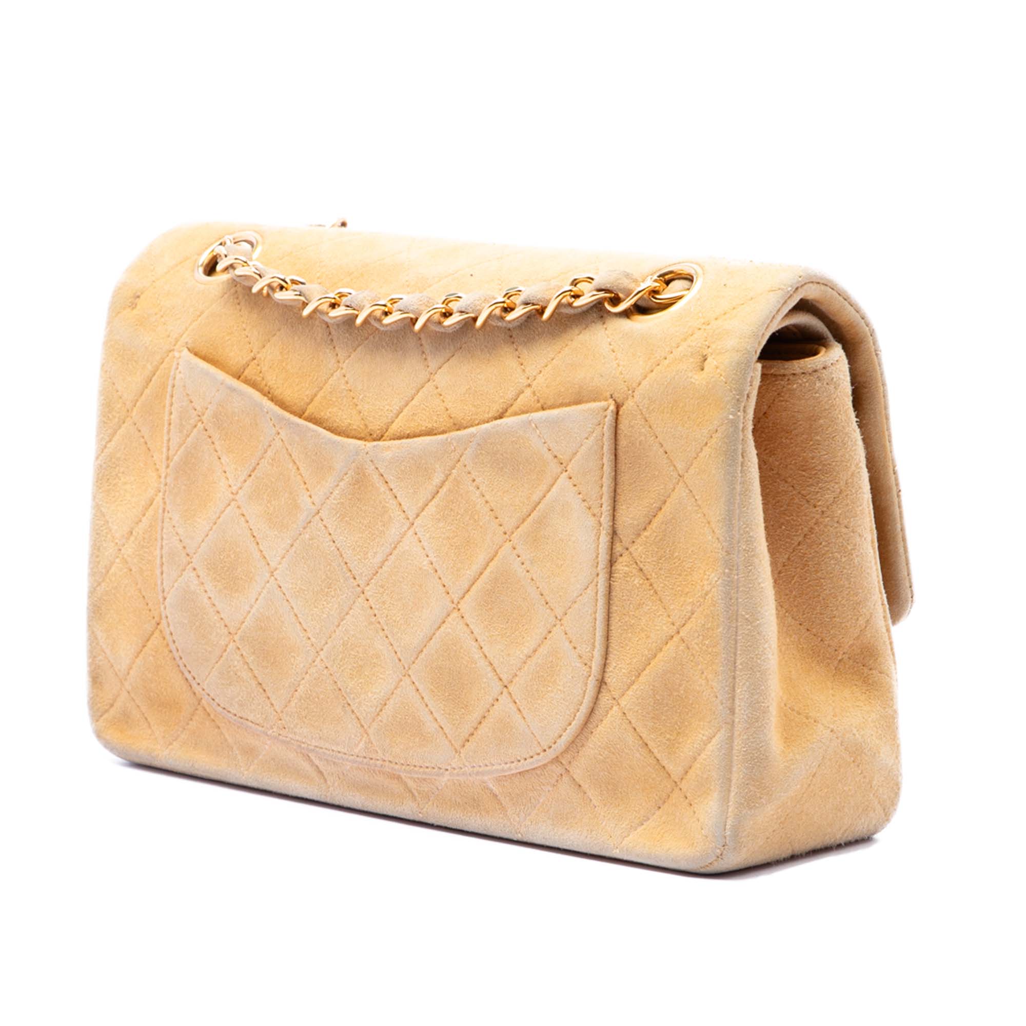Chanel Small Classic Suede Double Flap - image 2