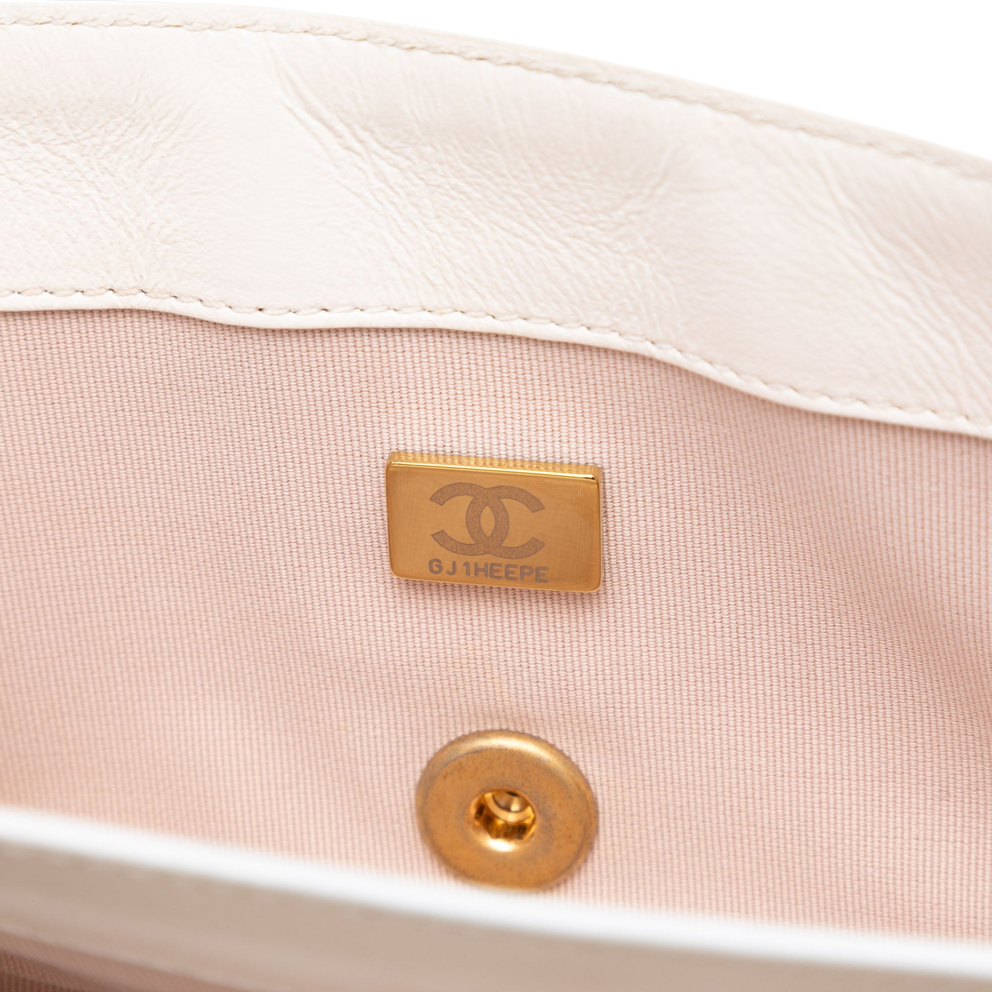 Chanel Small CC Quilted Aged Calfskin Accordion Flap - image 5