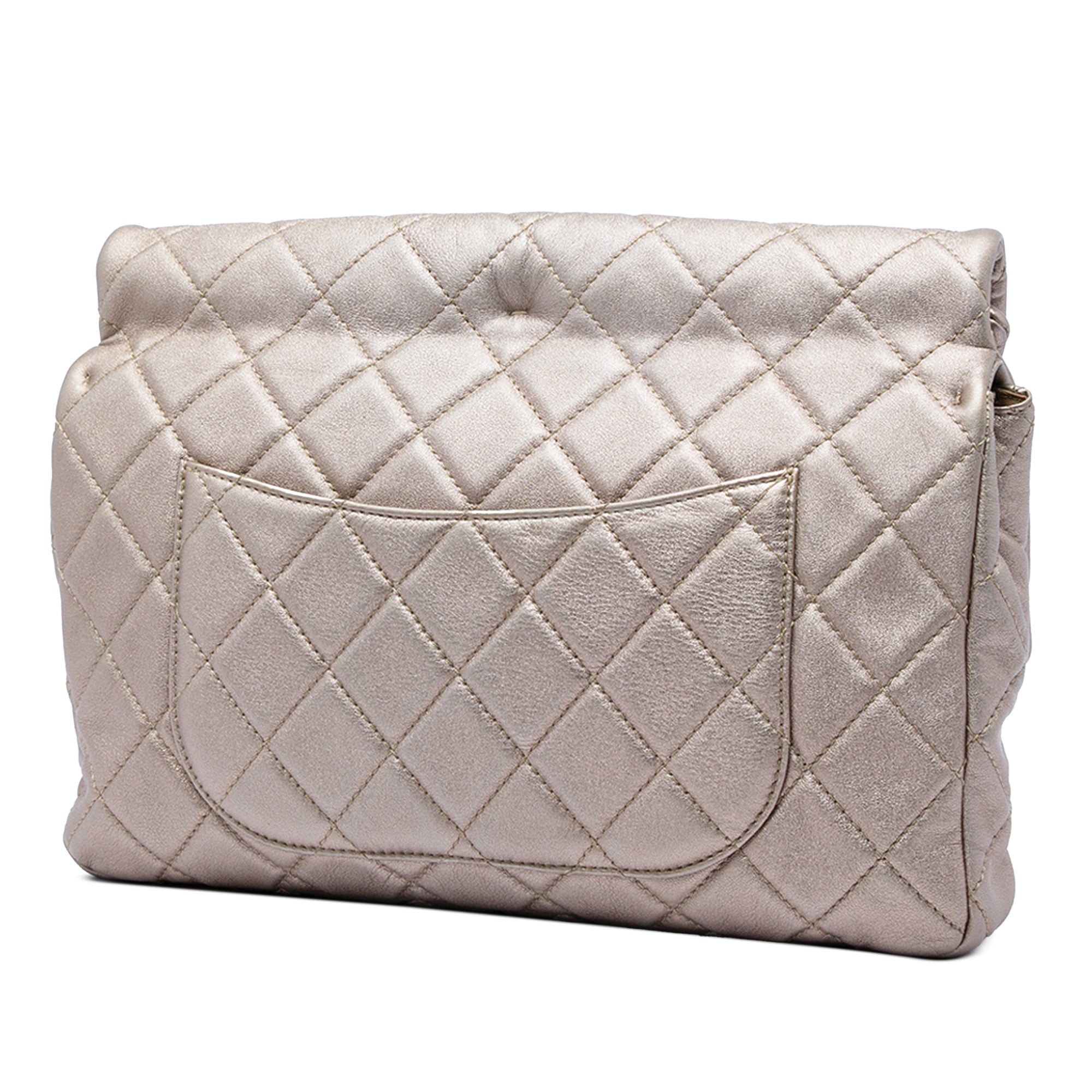 Chanel Large Quilted Iridescent Calfskin Reissue 2.55 Roll Clutch - image 2