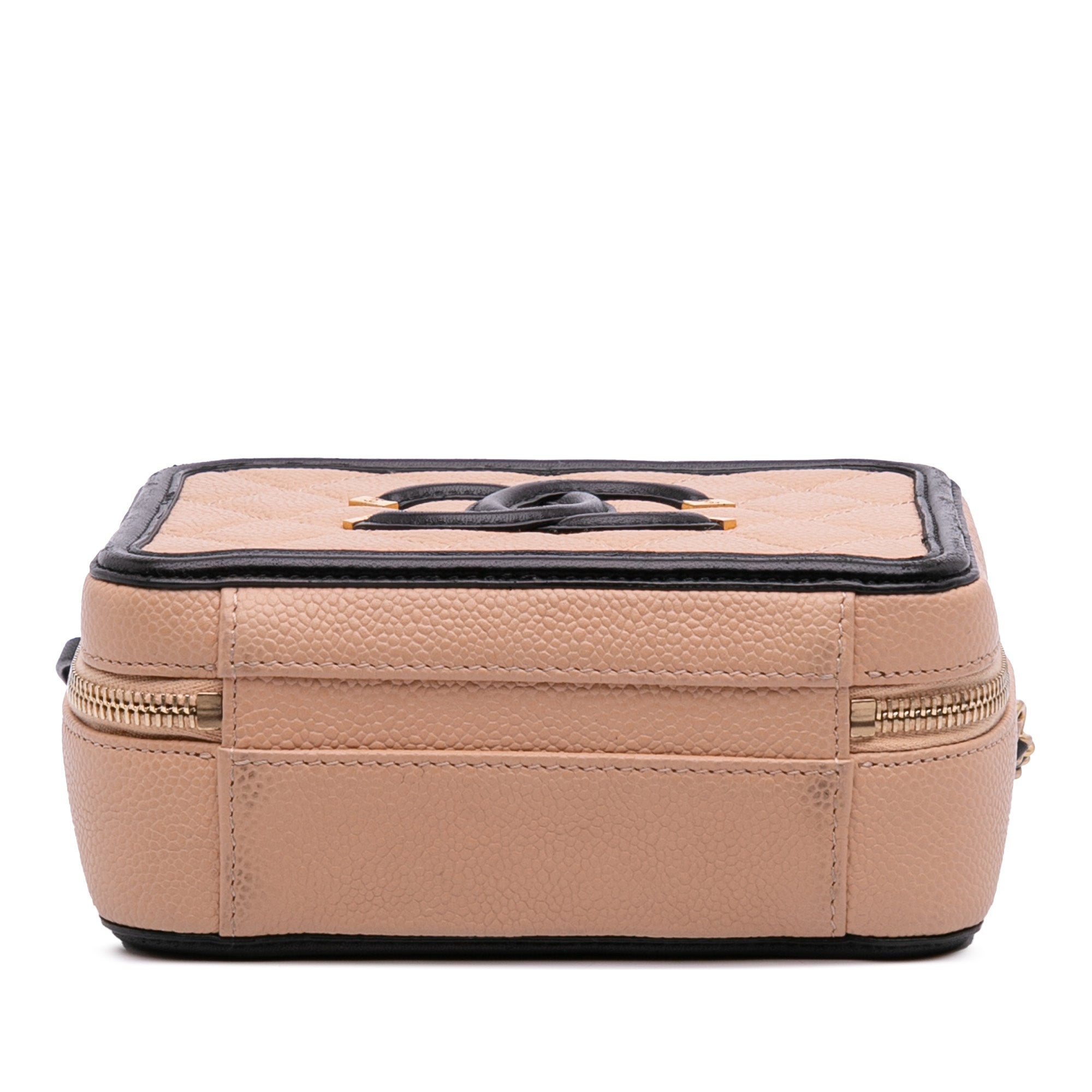 Chanel Small Bicolor Caviar CC Filigree Vanity Case - image 3