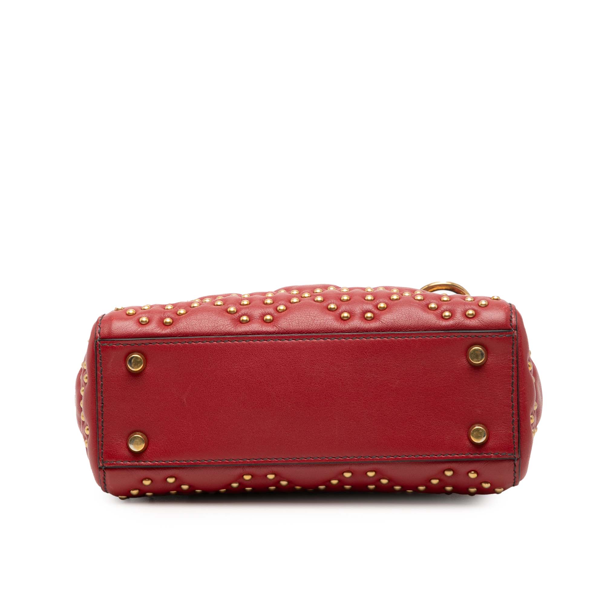 Dior Mini Lambskin Cannage Studded Supple Lady Dior - image 3