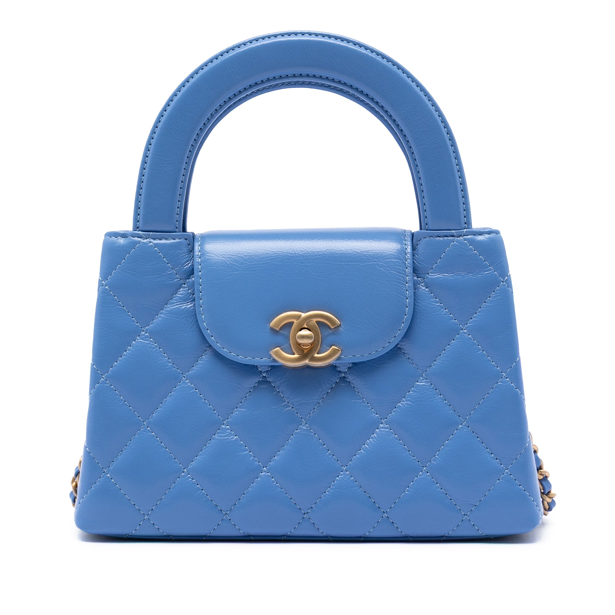 Chanel Nano Aged Calfskin Kelly Shopper Bag - image 1