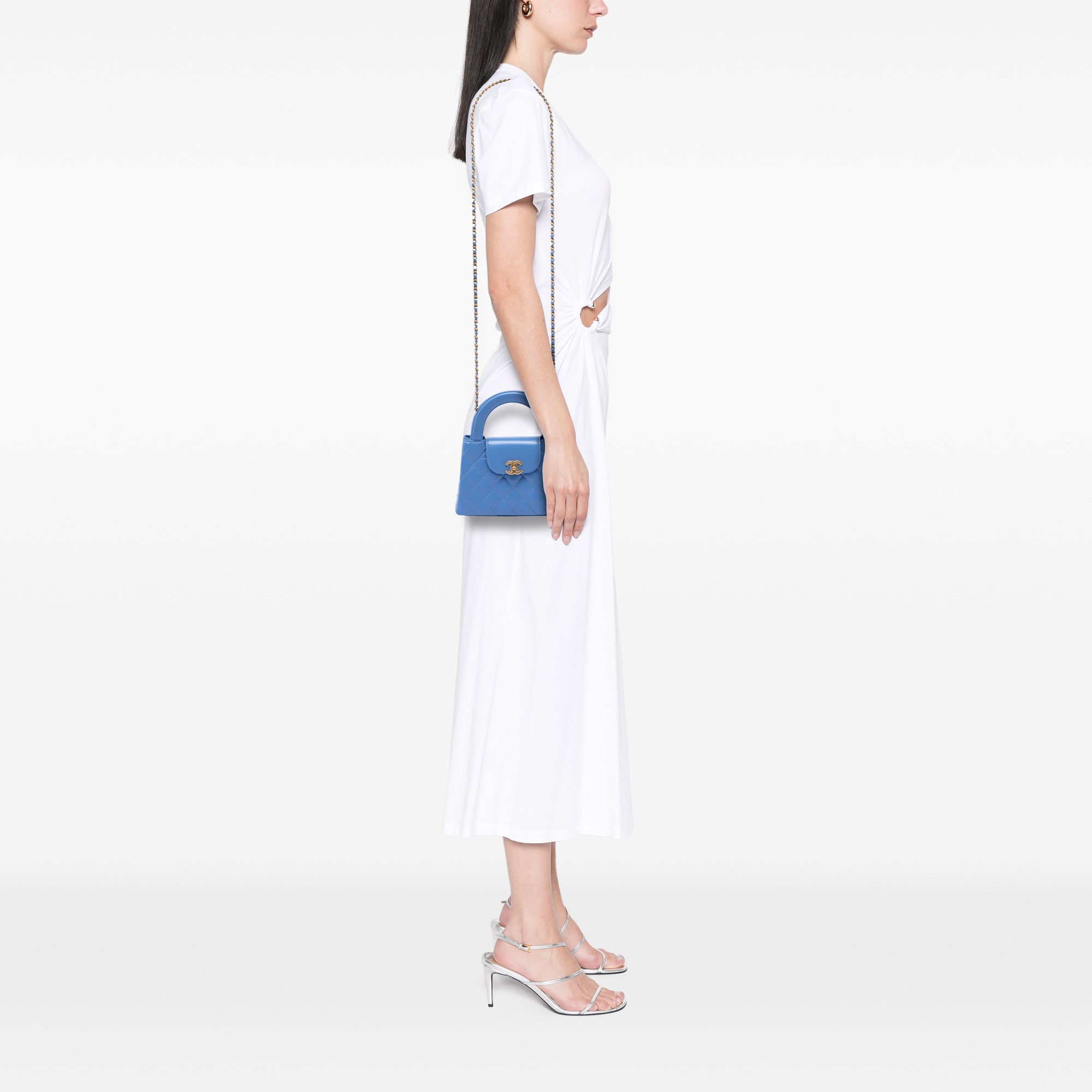 Chanel Nano Aged Calfskin Kelly Shopper Bag - image 5