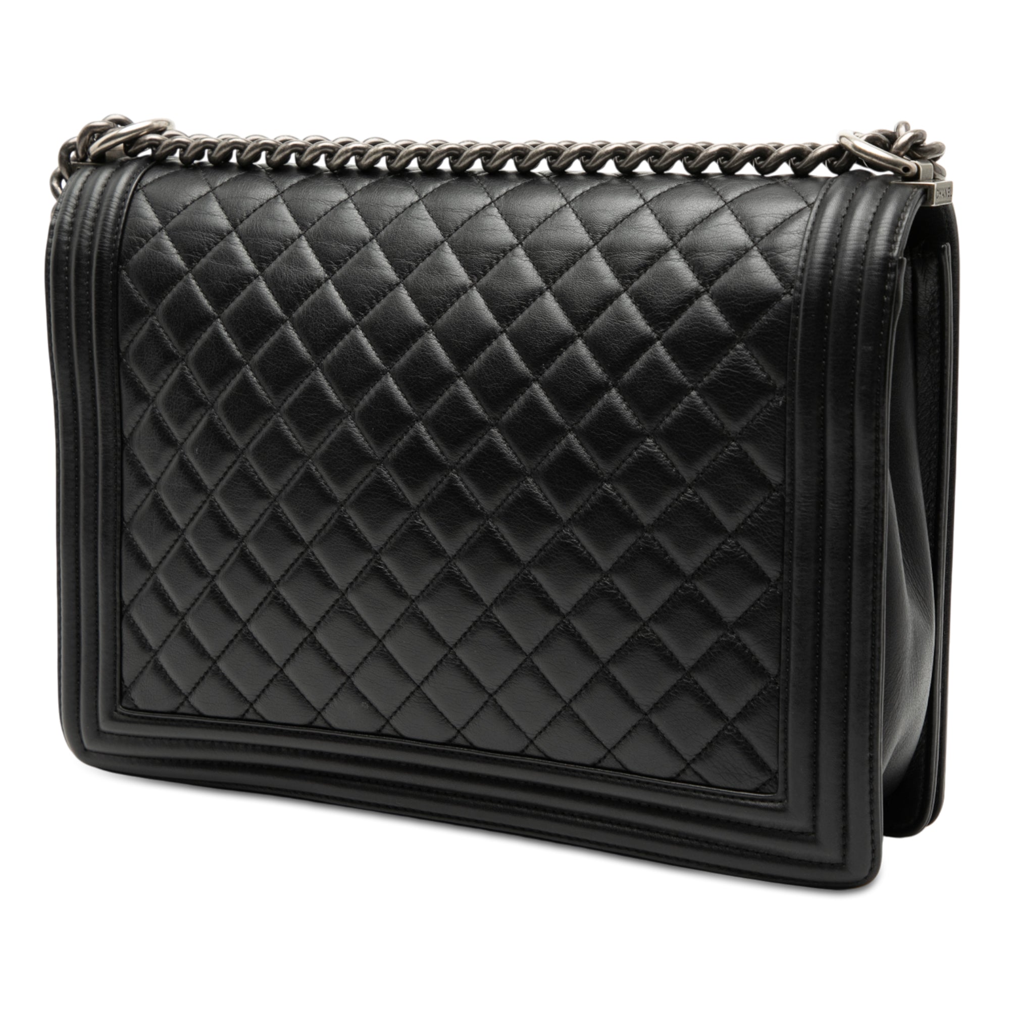 Chanel Large Quilted Lambskin Boy Flap - image 2
