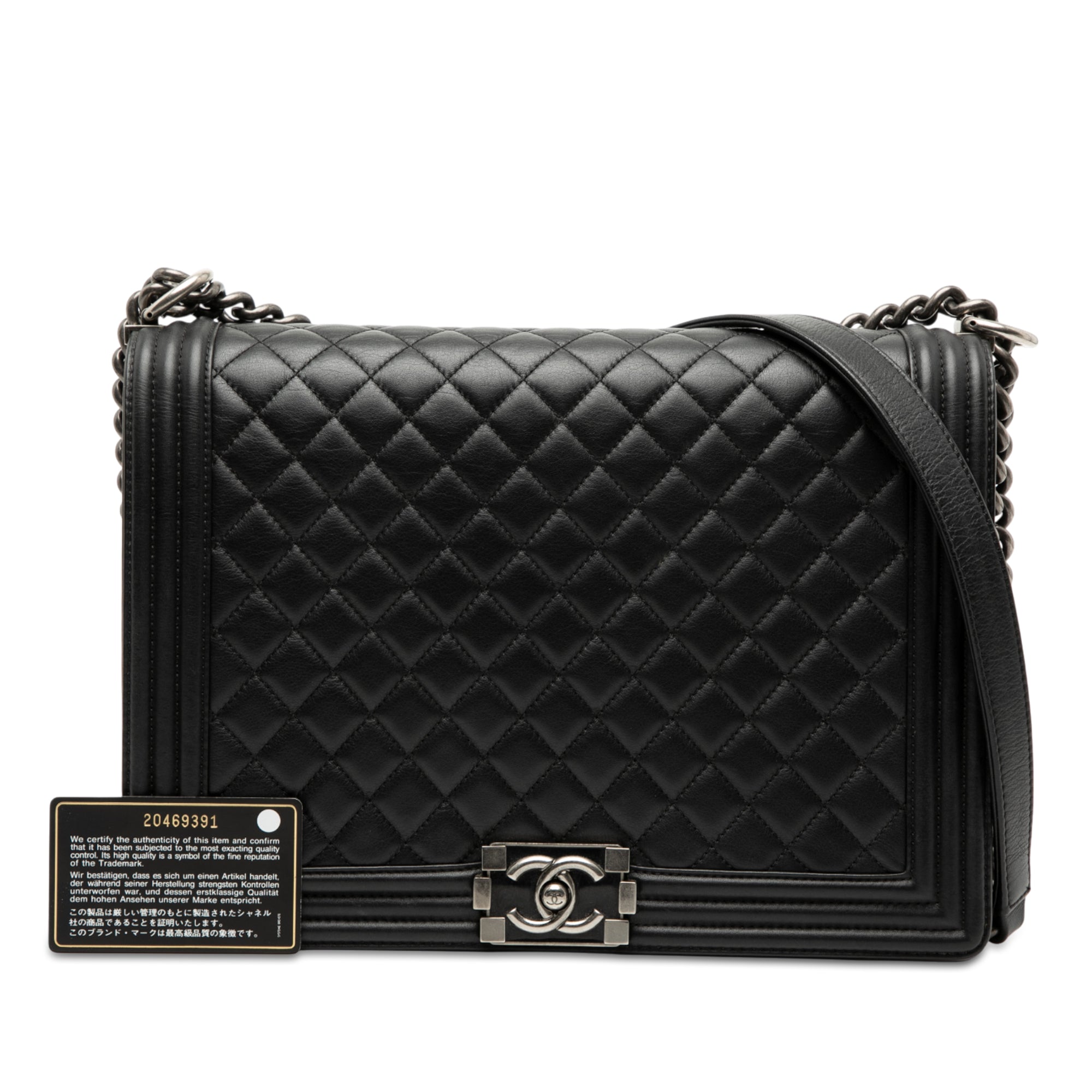 Chanel Large Quilted Lambskin Boy Flap - image 8