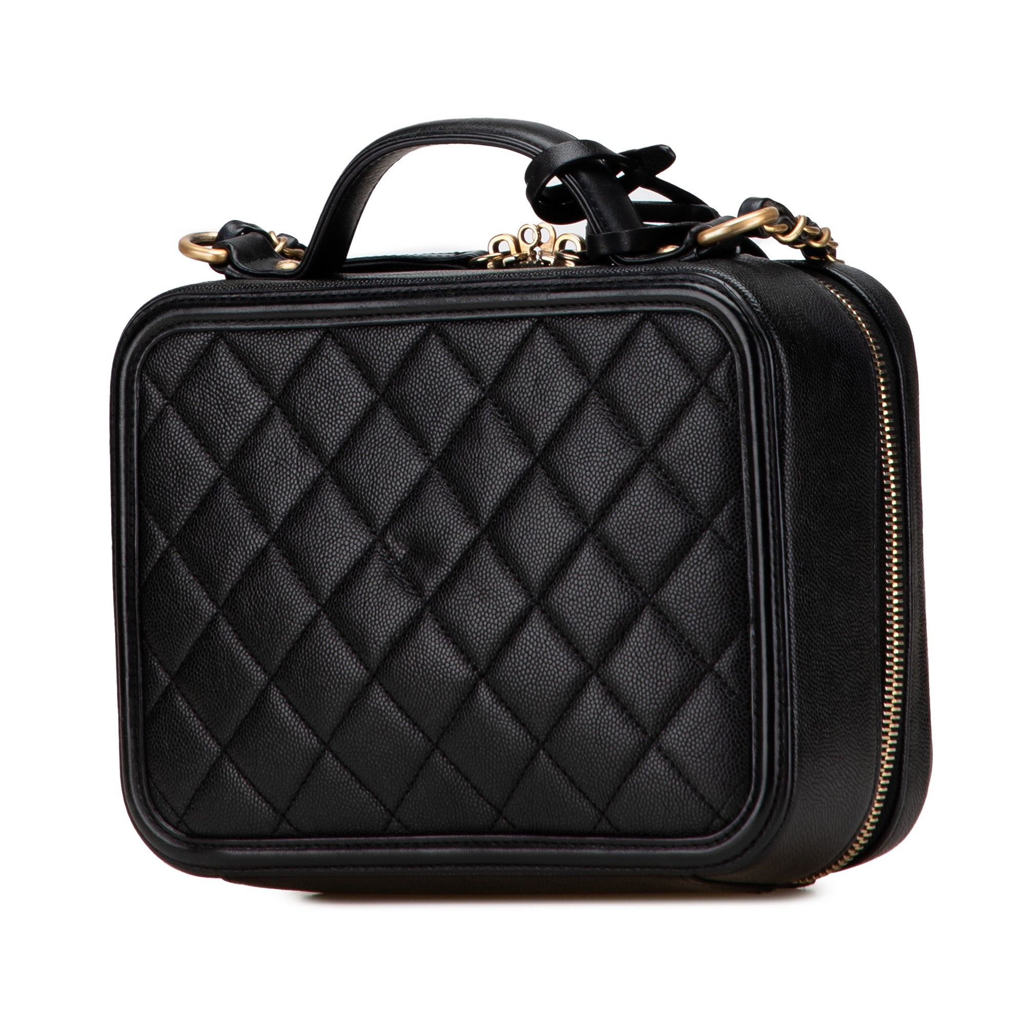 Chanel Medium Caviar CC Filigree Vanity Case - image 2