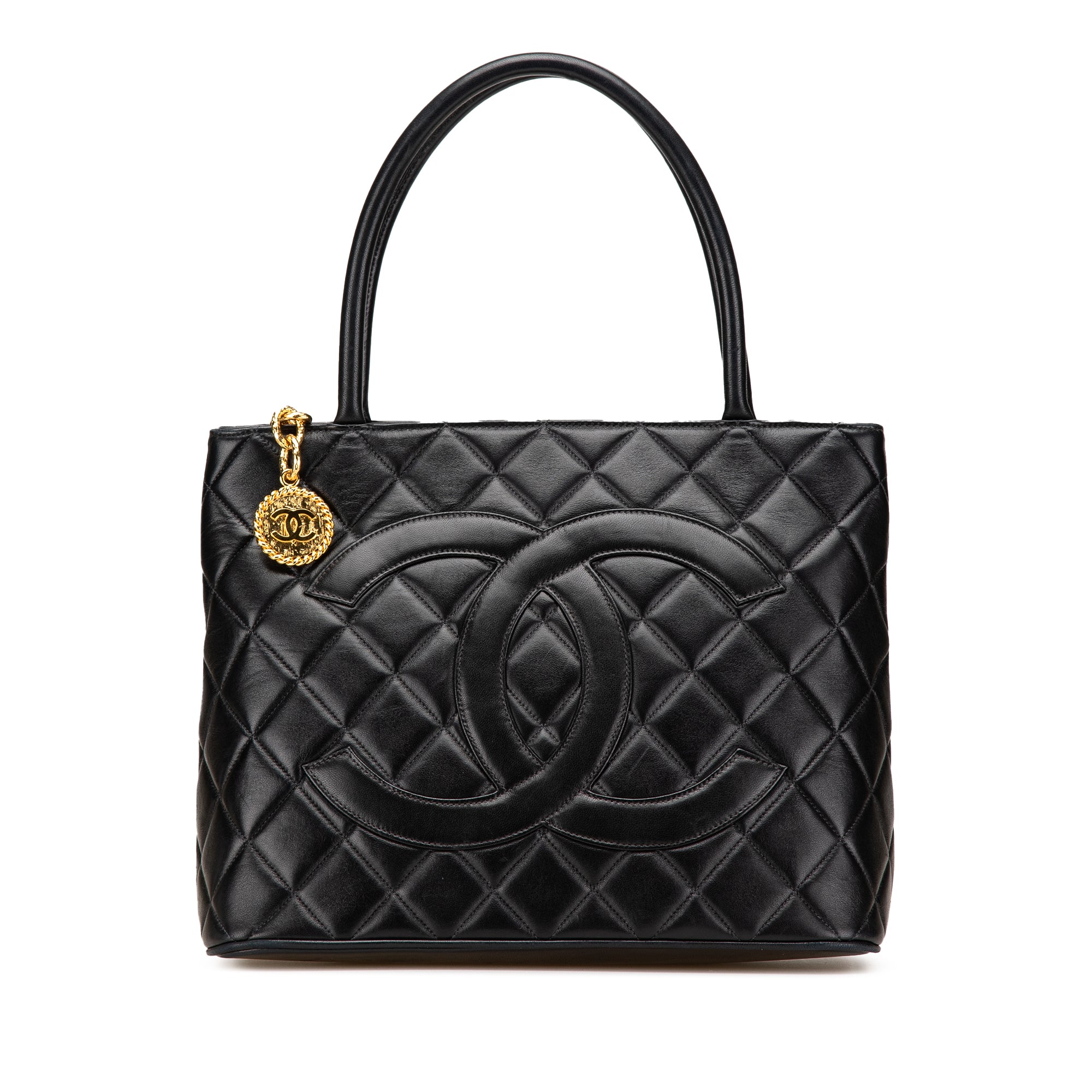 Chanel Lambskin Medallion Tote - image 1