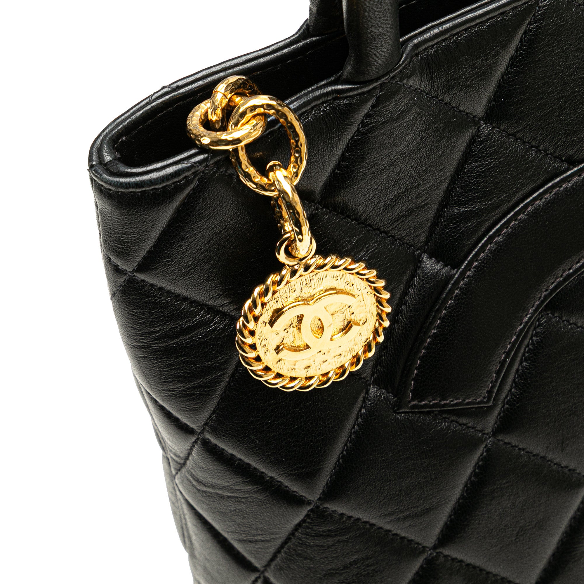 Chanel Lambskin Medallion Tote - image 10