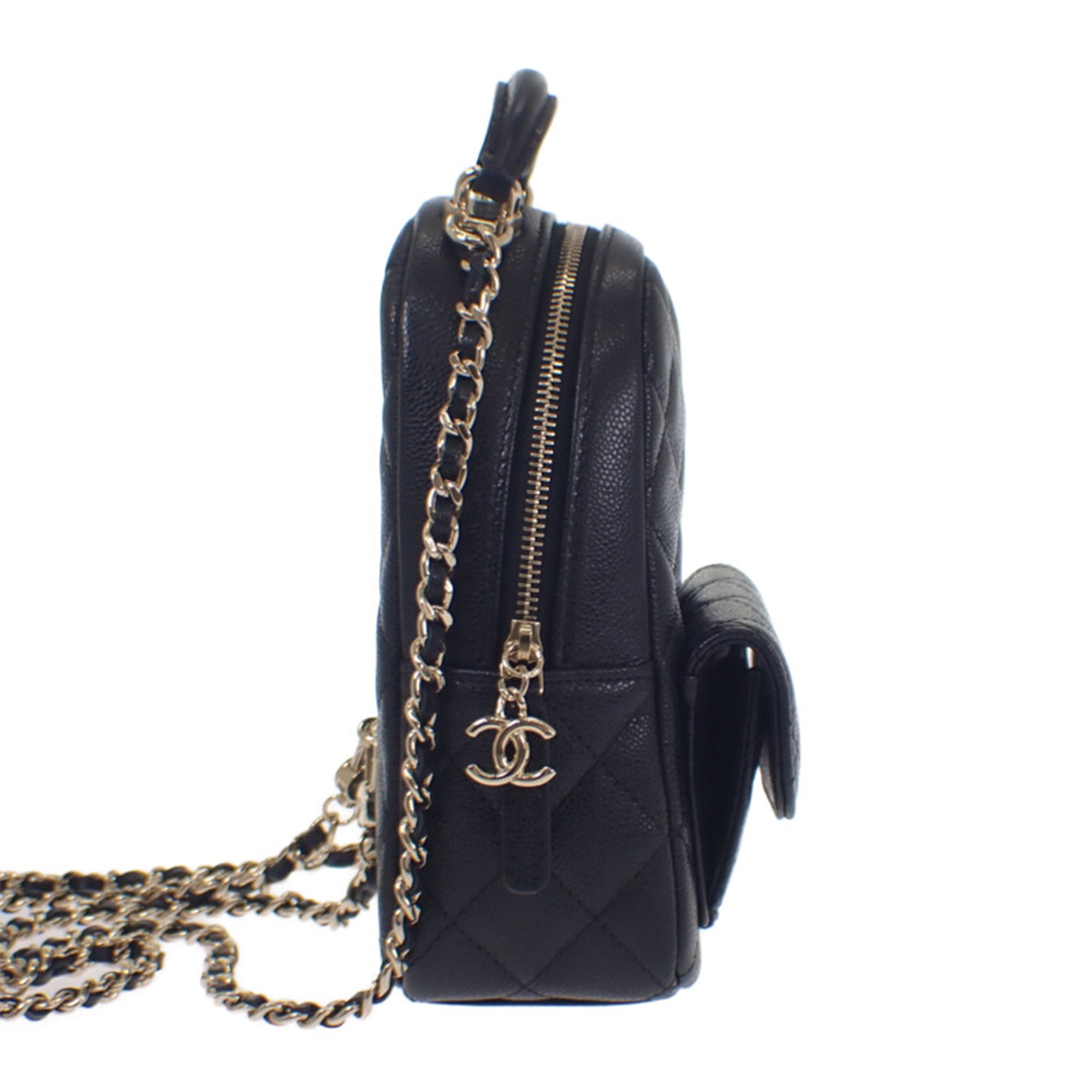 Chanel Mini CC Quilted Caviar Backpack - image 2