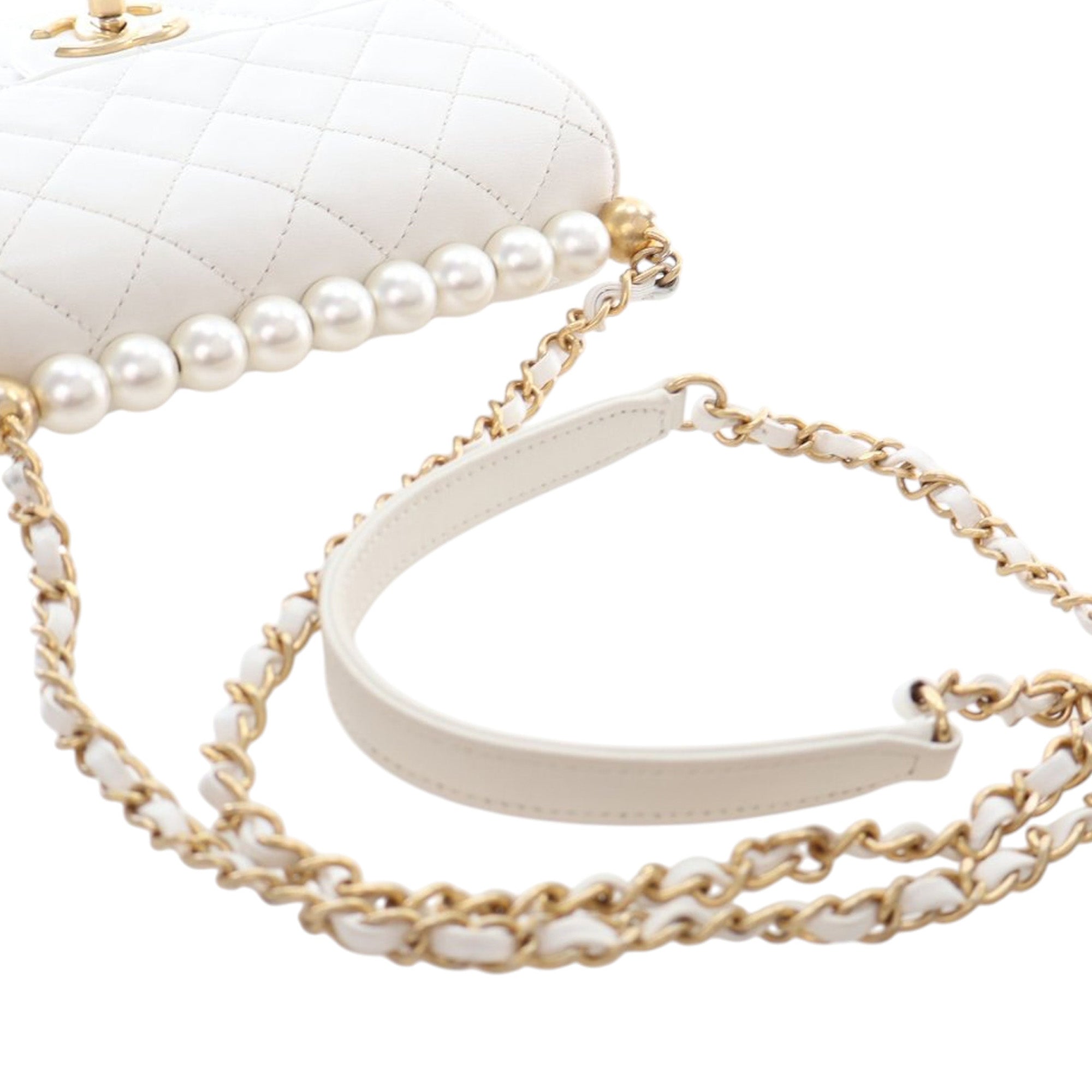 Chanel Small Quilted Lambskin Chic Pearls Flap - image 12