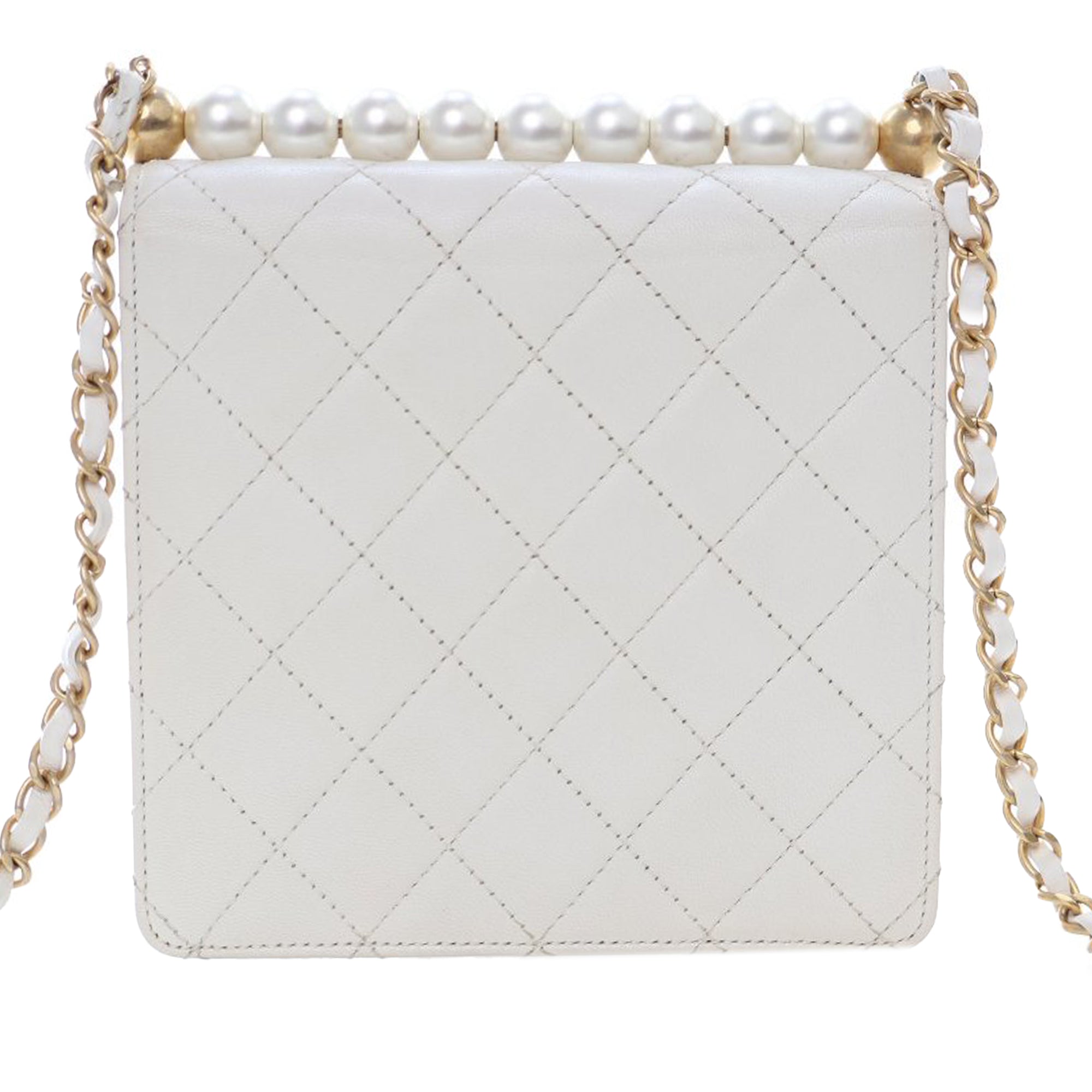Chanel Small Quilted Lambskin Chic Pearls Flap - image 3