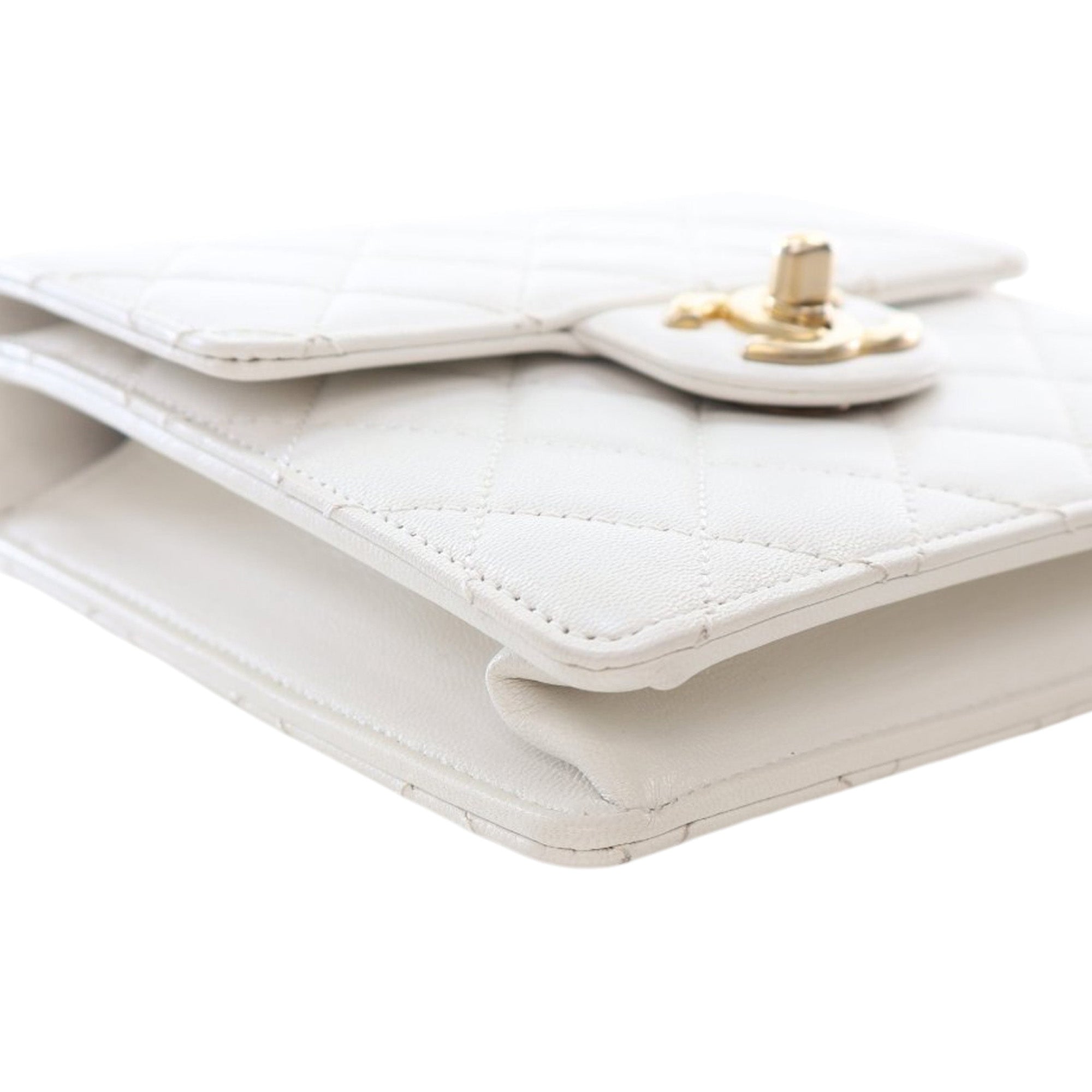 Chanel Small Quilted Lambskin Chic Pearls Flap - image 9