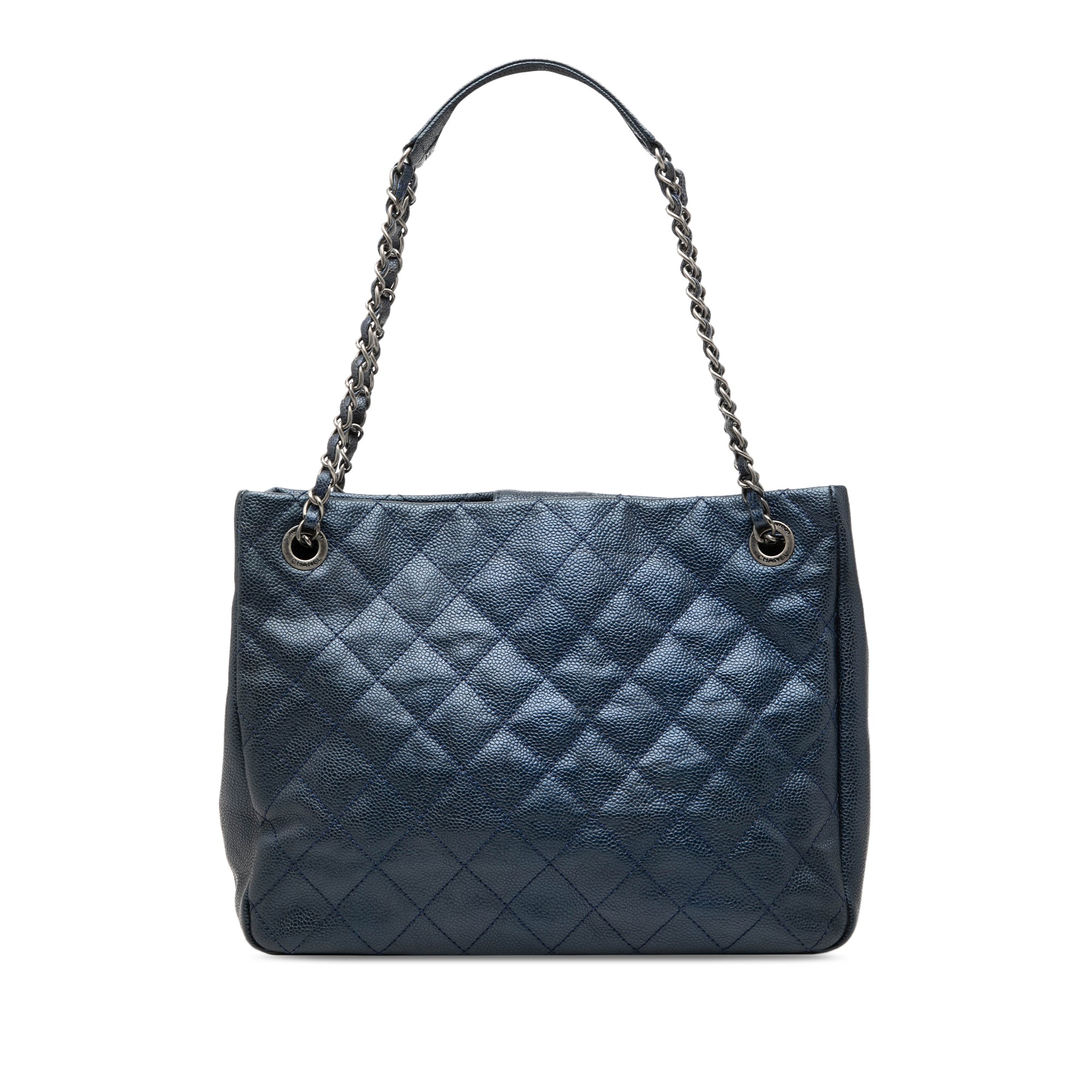 Chanel Medium Caviar Iridescent Chic Shopping Tote - image 1