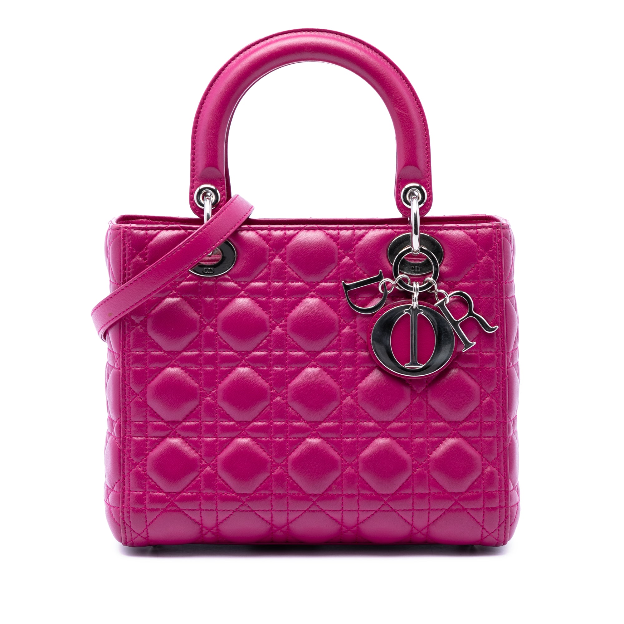 Dior Medium Lambskin Cannage Lady Dior - image 1