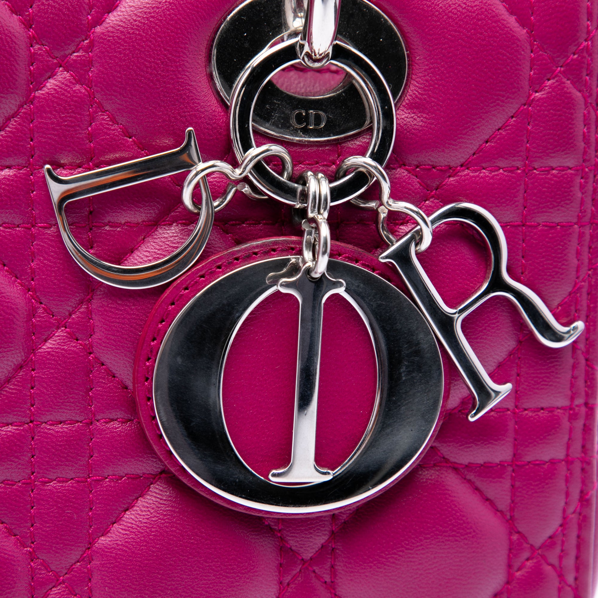Dior Medium Lambskin Cannage Lady Dior - image 5