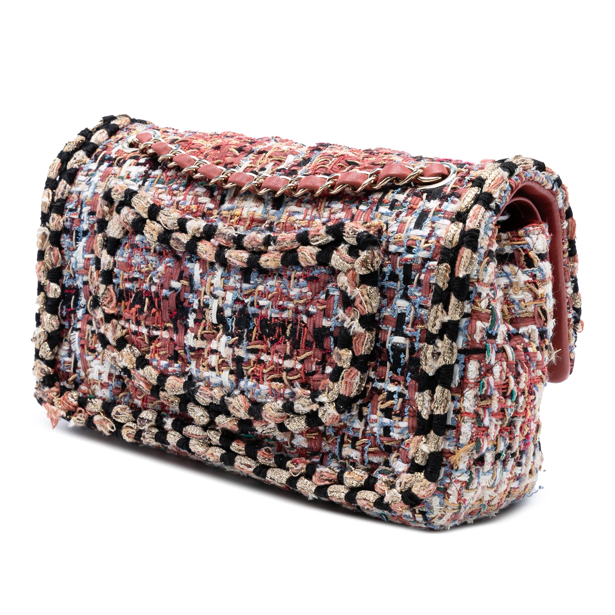 Chanel Medium Classic Tweed Braided Double Flap - image 2
