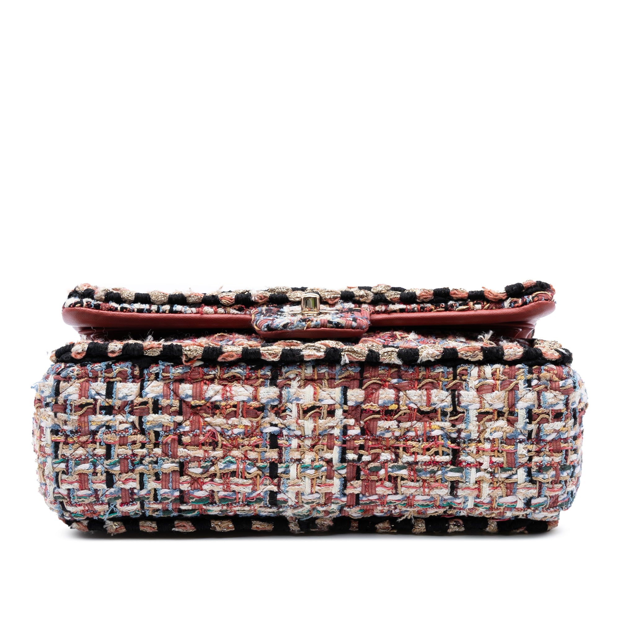 Chanel Medium Classic Tweed Braided Double Flap - image 3