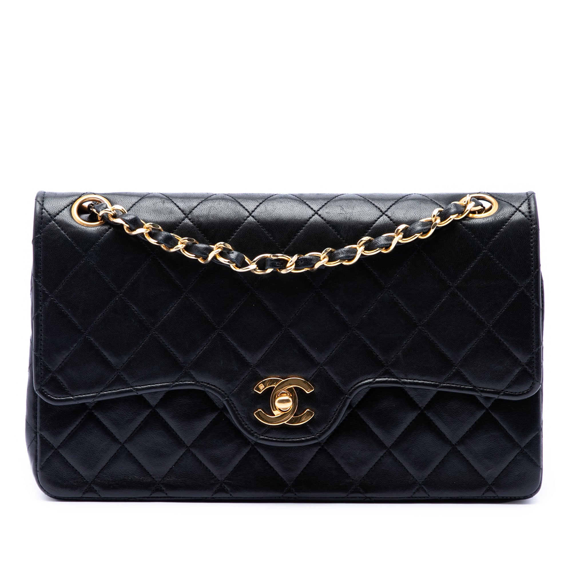 Chanel Medium CC Quilted Lambskin Double Flap - image 1