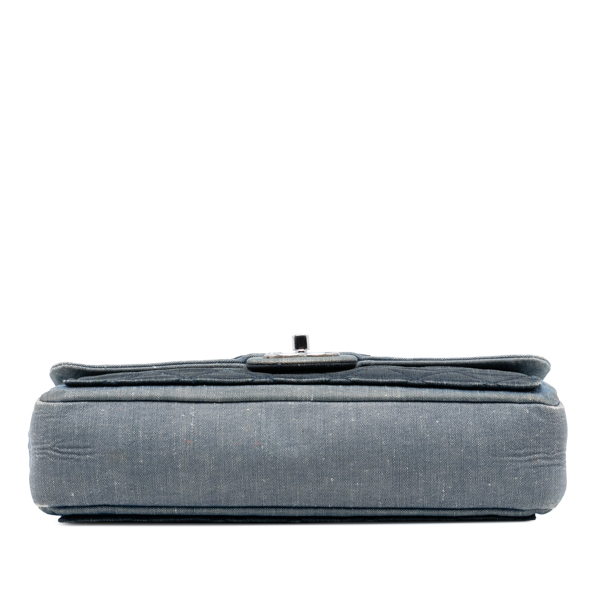 Chanel Medium Bicolor Quilted Denim Medallion Flap - image 3
