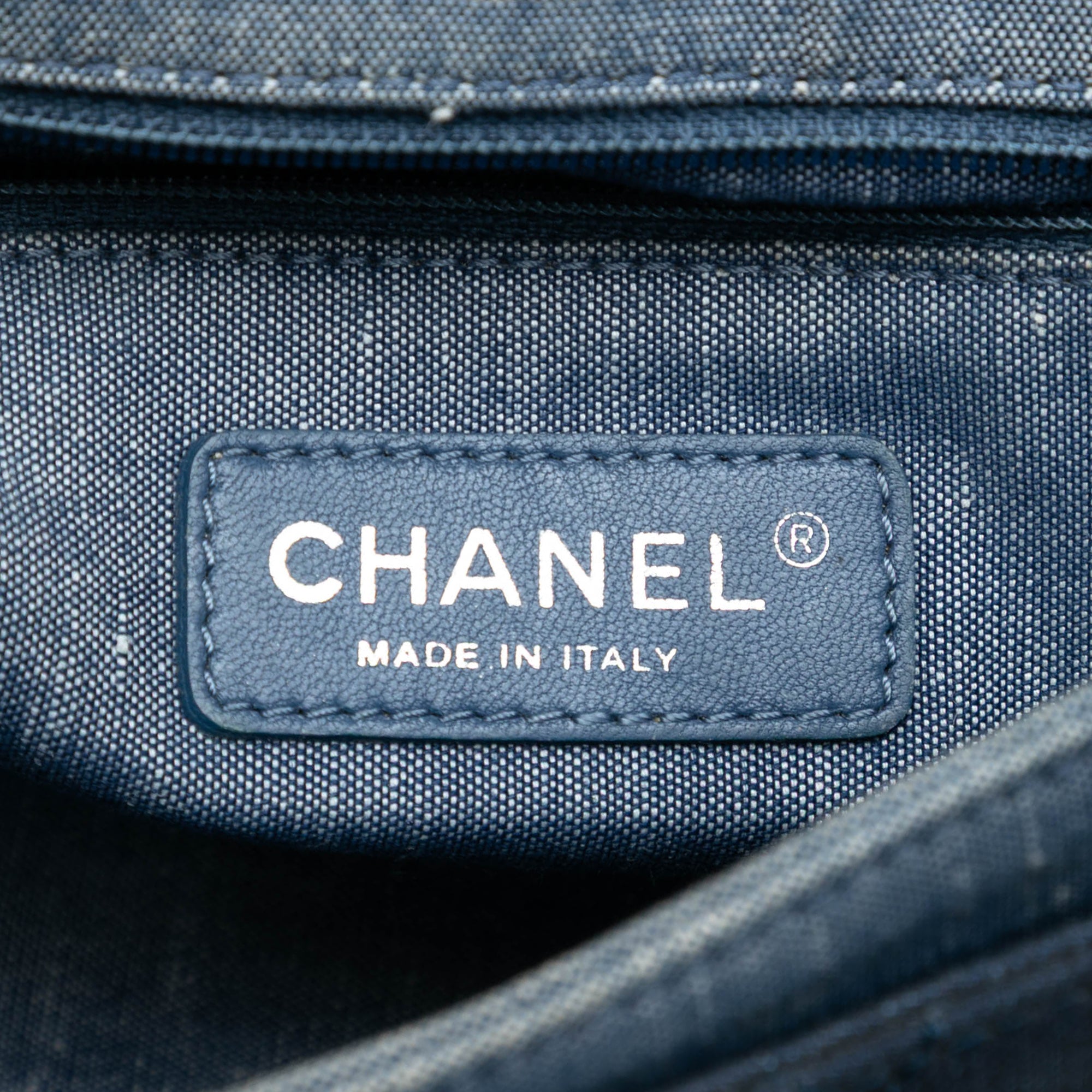 Chanel Medium Bicolor Quilted Denim Medallion Flap - image 5