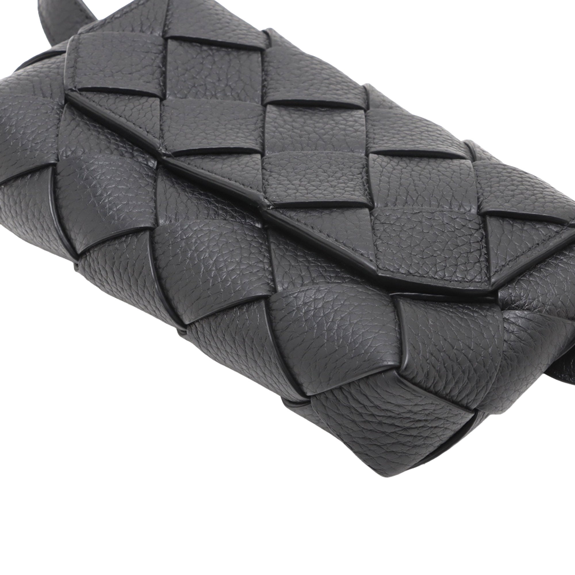 Bottega Veneta Grained Calfskin Intreccio Diago Belt Bag - image 5