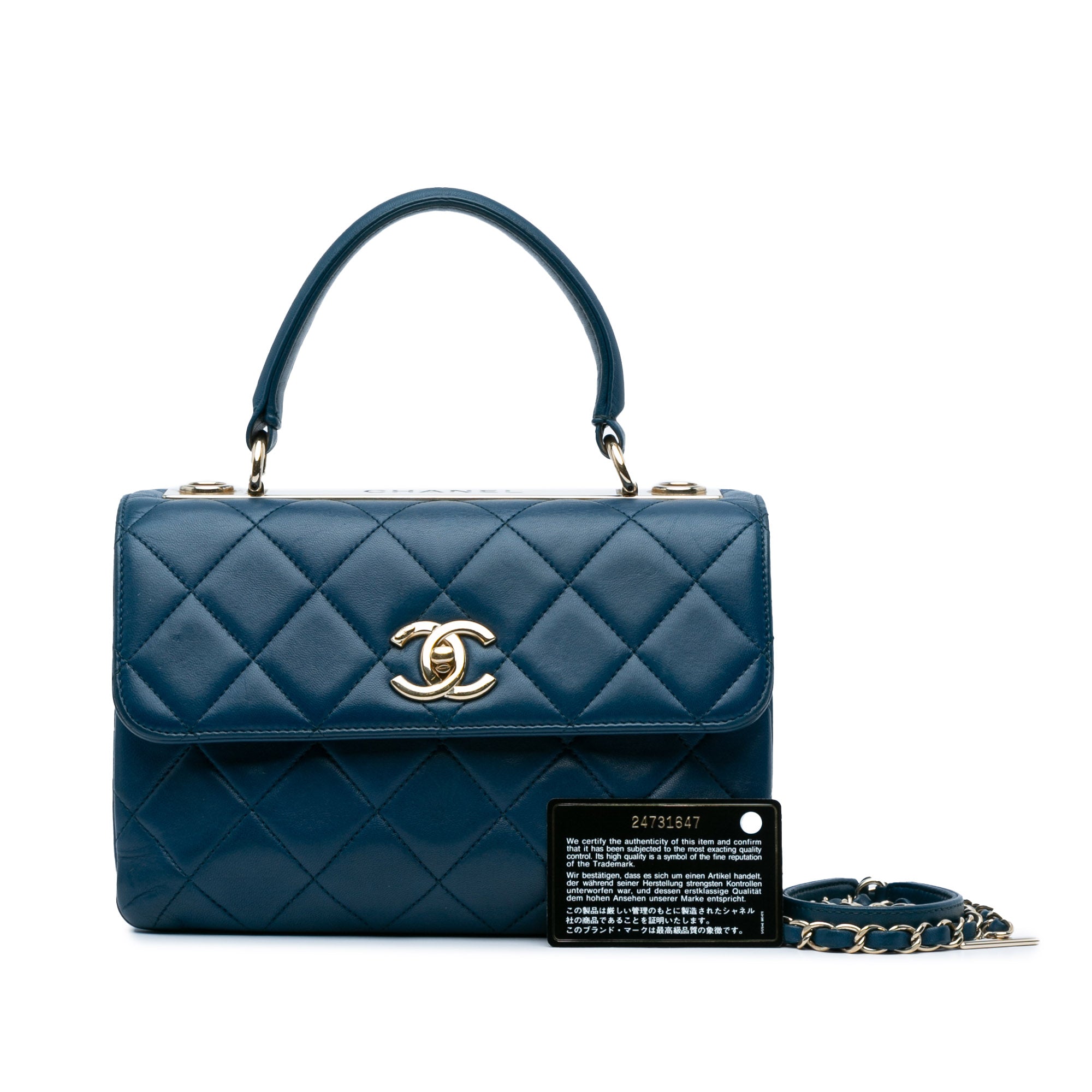 Chanel Small Quilted Lambskin Trendy CC Top Handle Flap - image 14