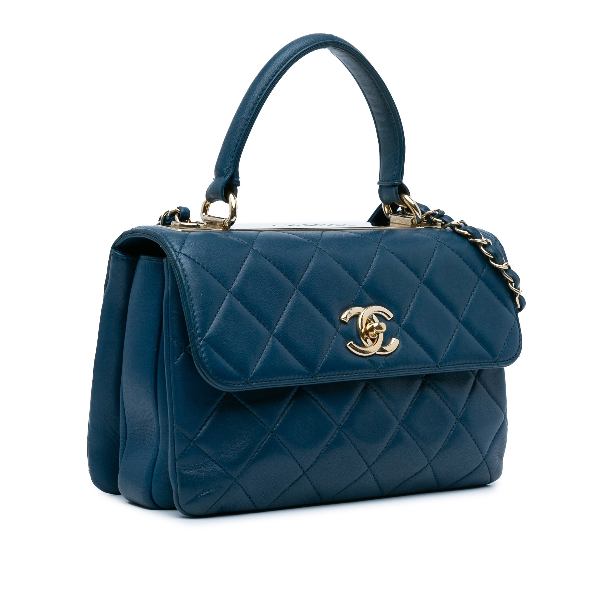 Chanel Small Quilted Lambskin Trendy CC Top Handle Flap - image 2