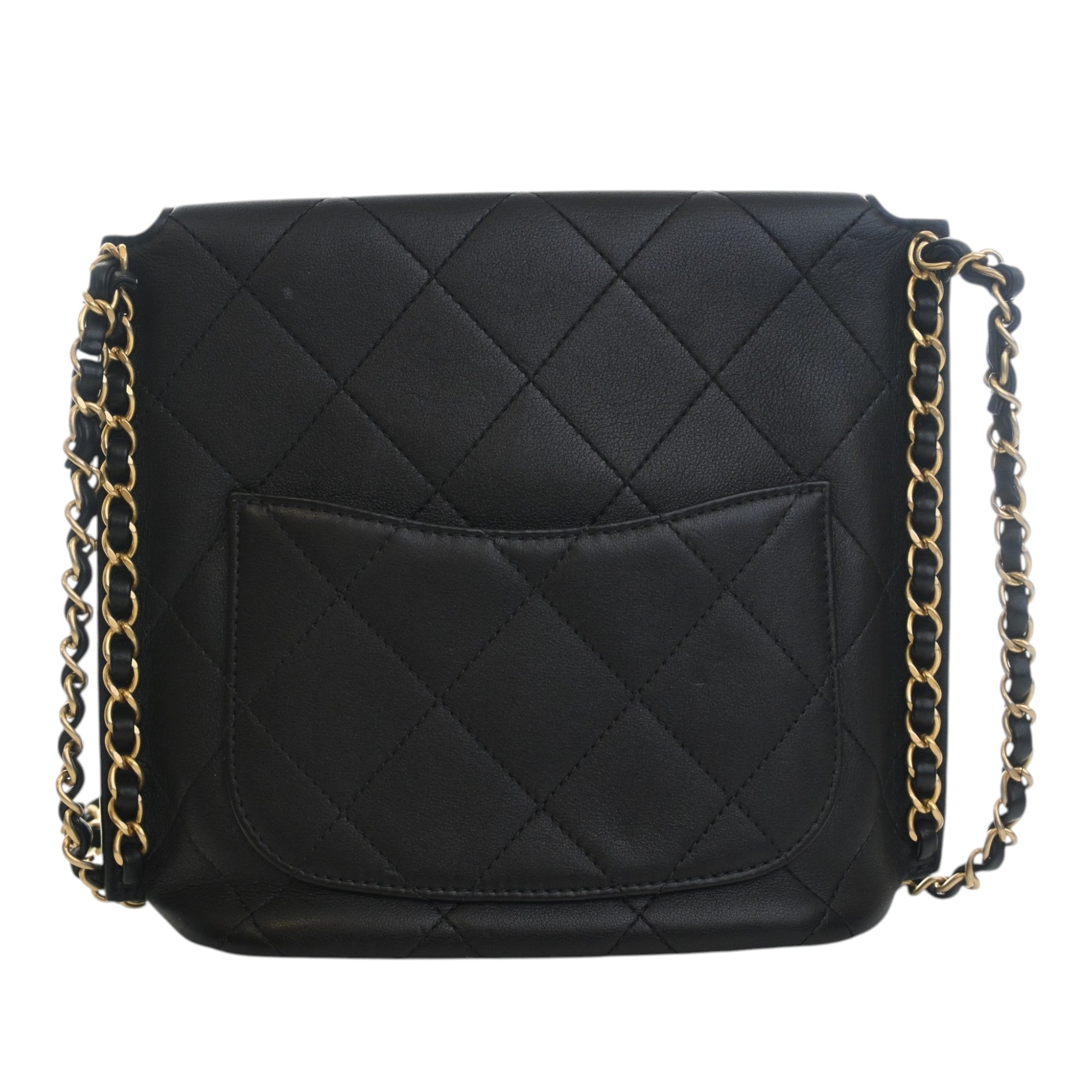 Chanel Small Quilted Calfskin Chain Hobo Flap - image 4