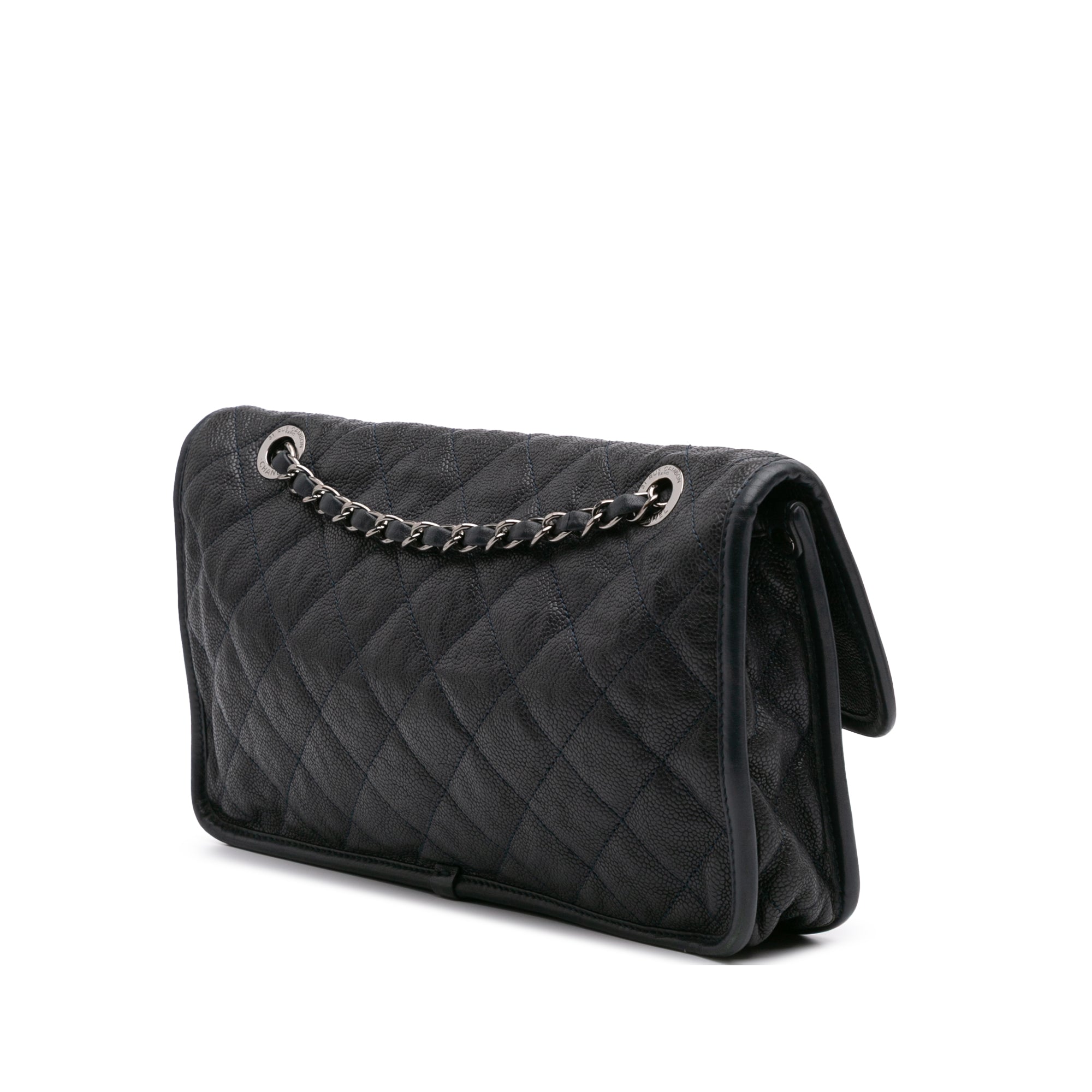 Chanel Medium Quilted Calfskin French Riviera Flap - image 2