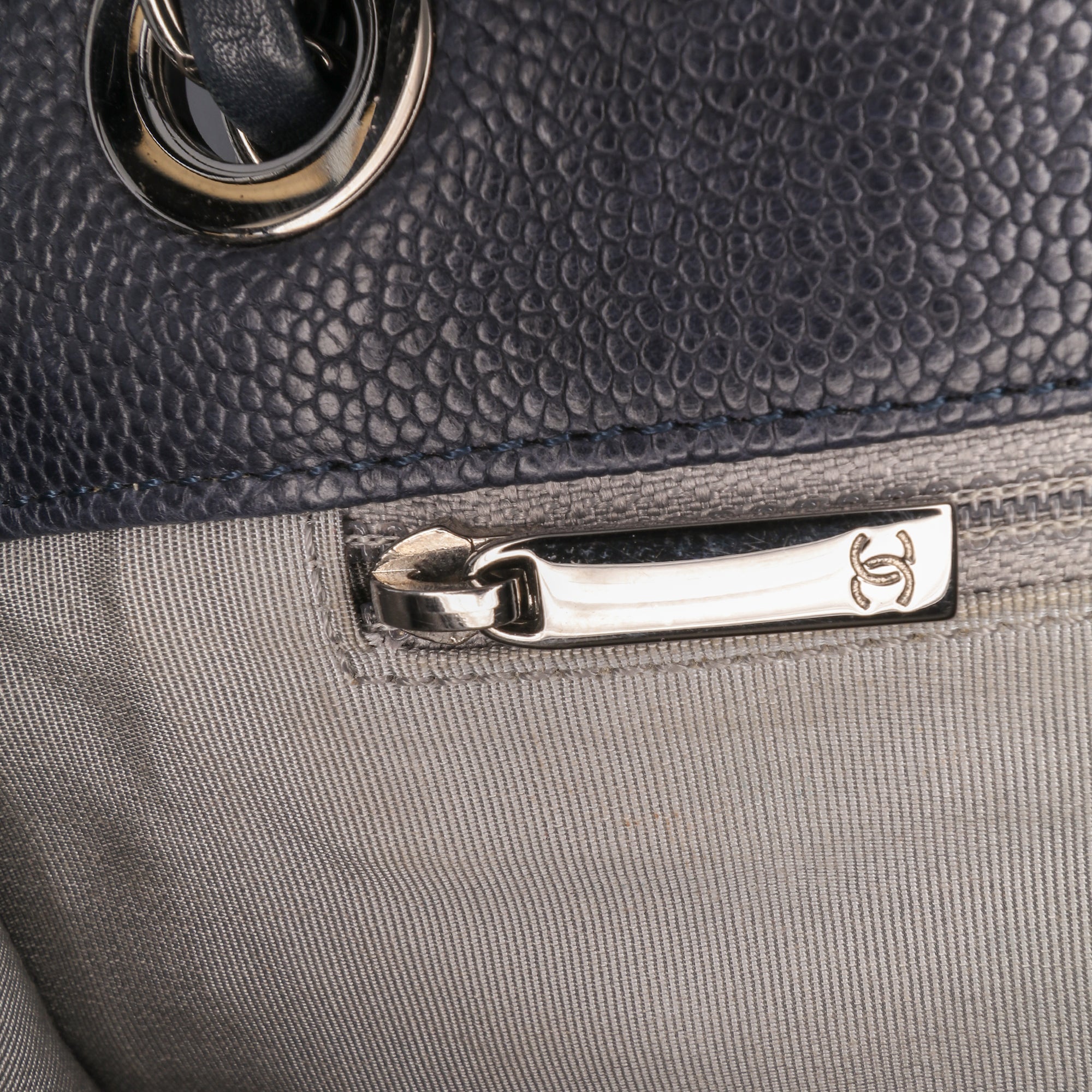 Chanel Medium Quilted Calfskin French Riviera Flap - image 7