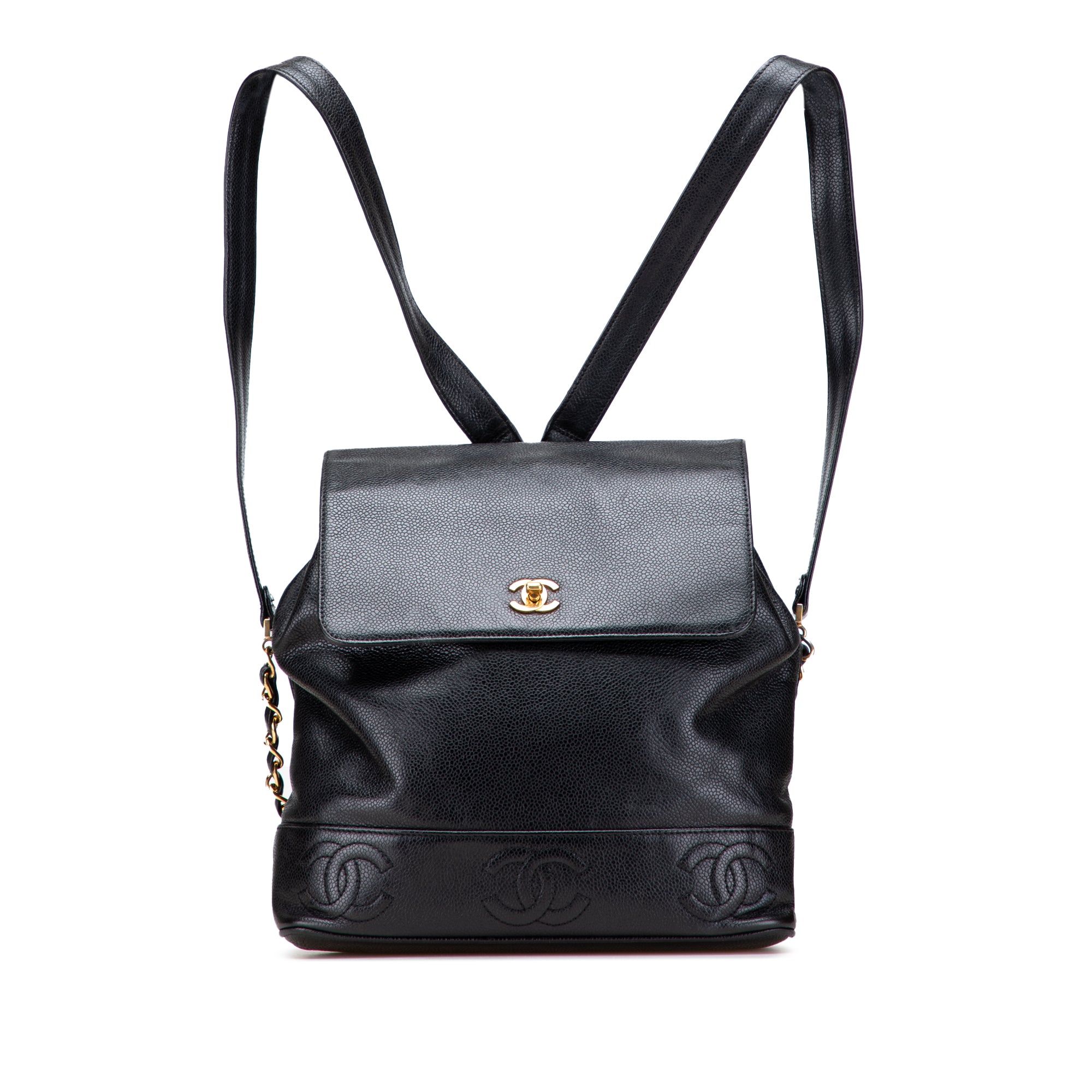Chanel Caviar Triple CC Backpack - image 1