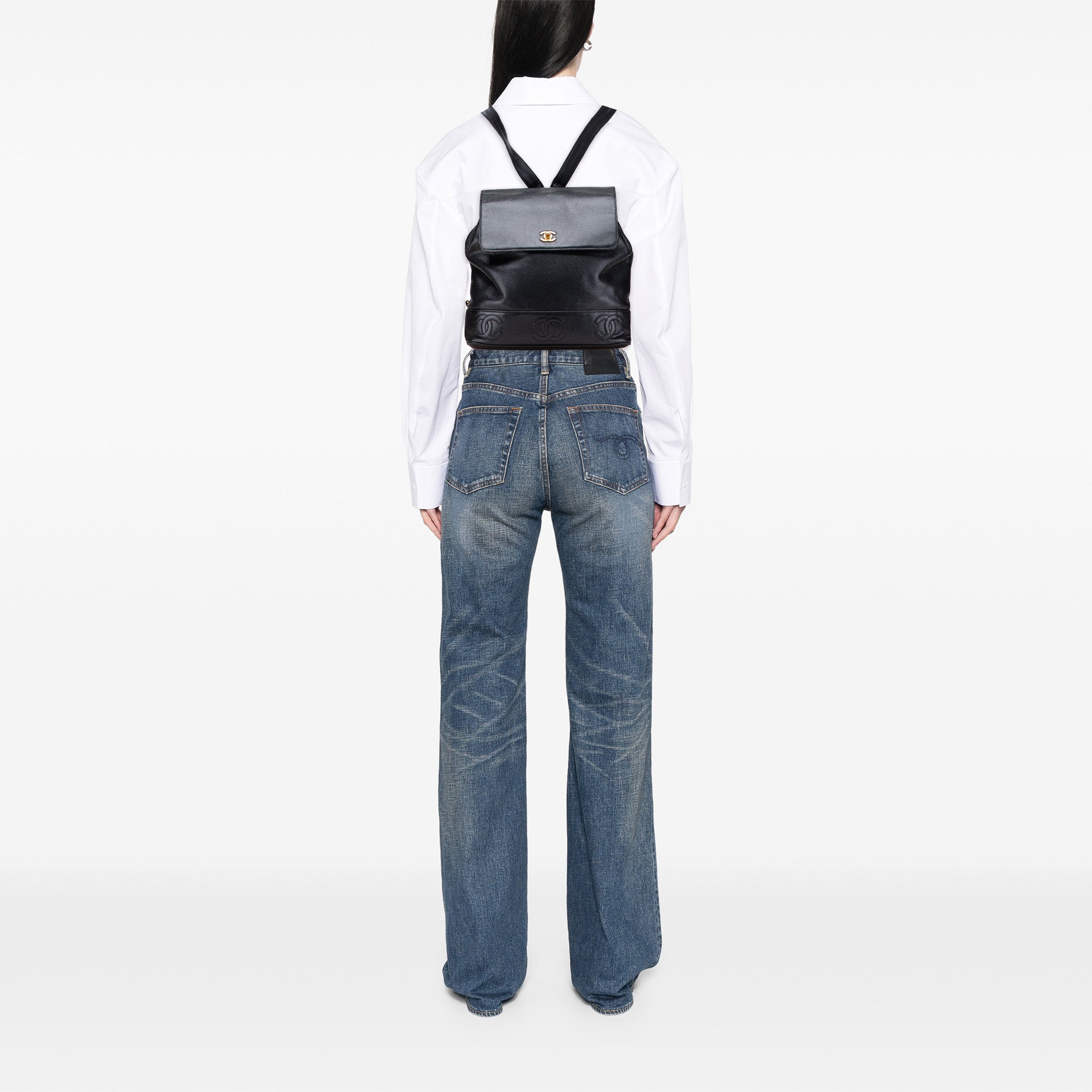 Chanel Caviar Triple CC Backpack - image 10