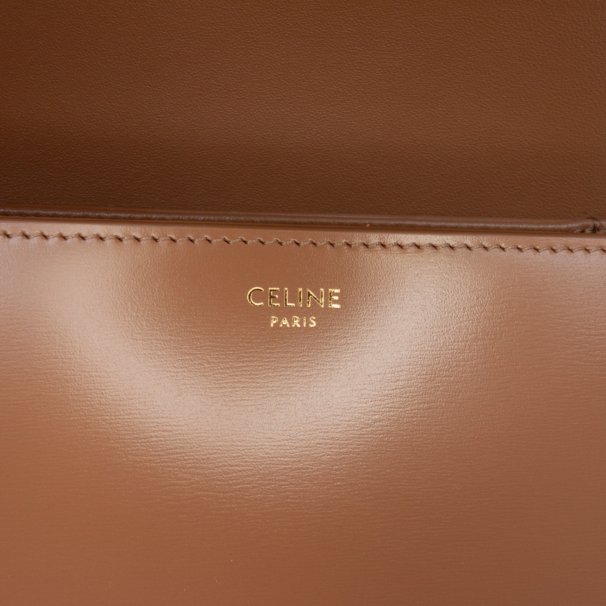 Celine Teen Shiny Calfskin Triomphe Crossbody - image 5