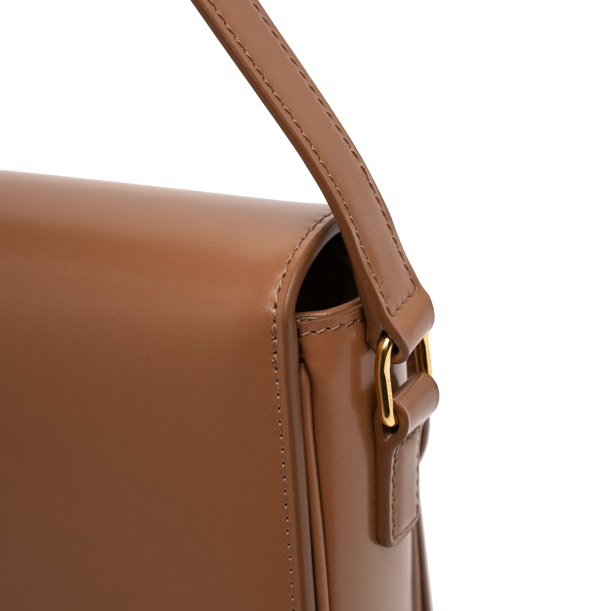 Celine Teen Shiny Calfskin Triomphe Crossbody - image 9