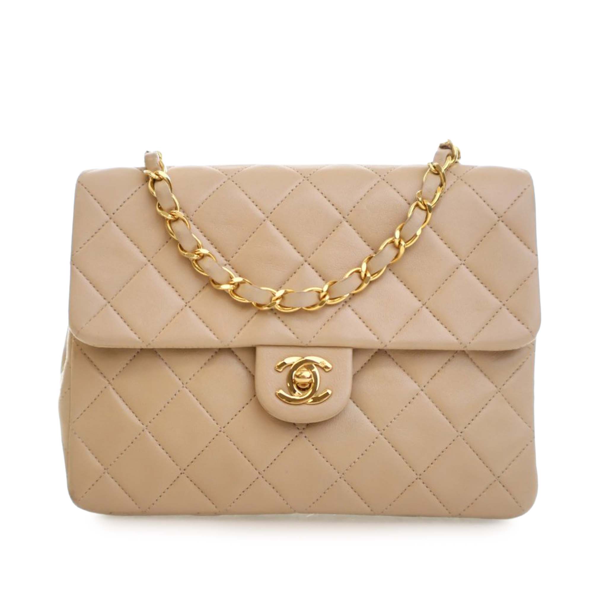 Chanel Small Square Quilted Lambskin Flap - image 1