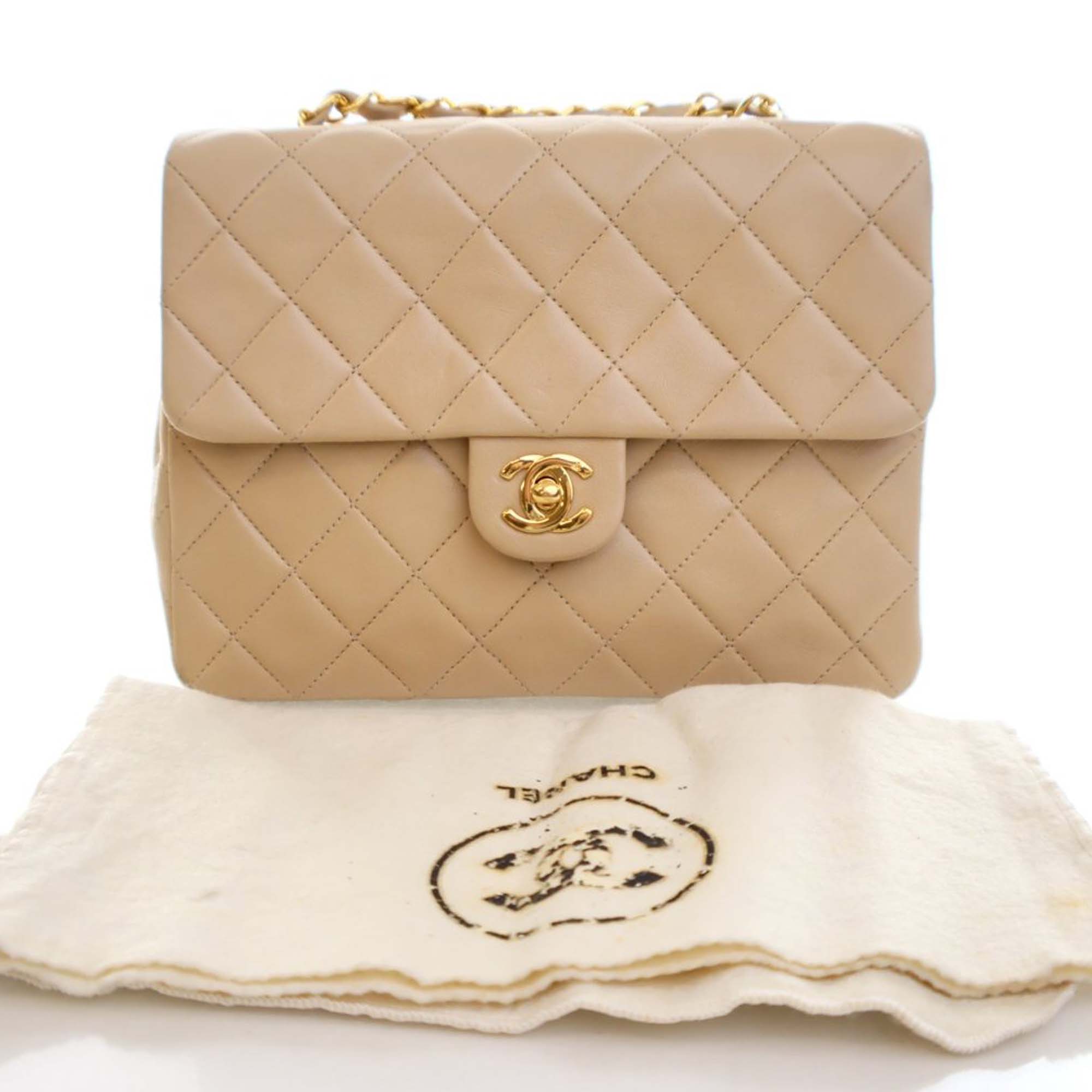 Chanel Small Square Quilted Lambskin Flap - image 15