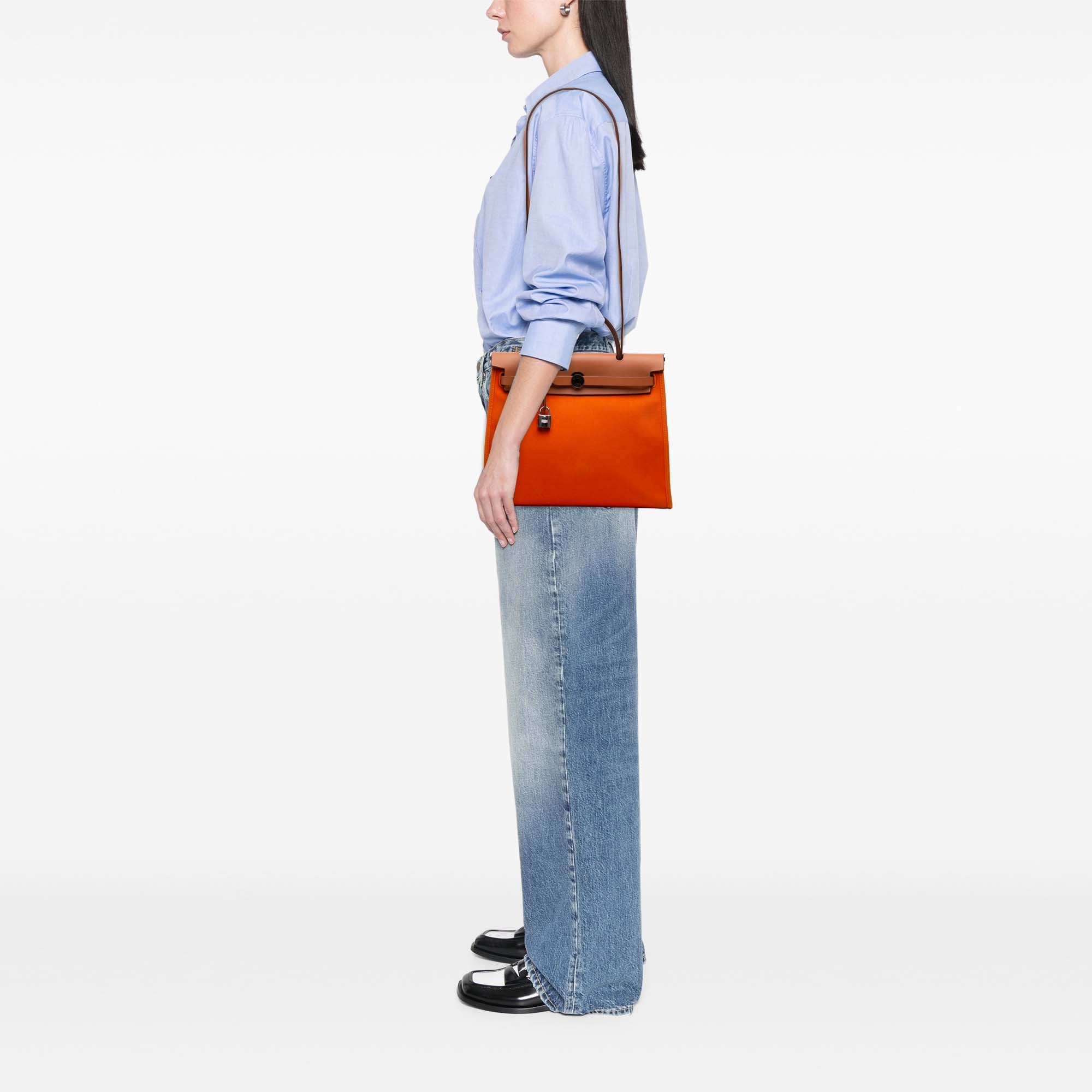 Hermès Toile Herbag Zip 31 - image 7
