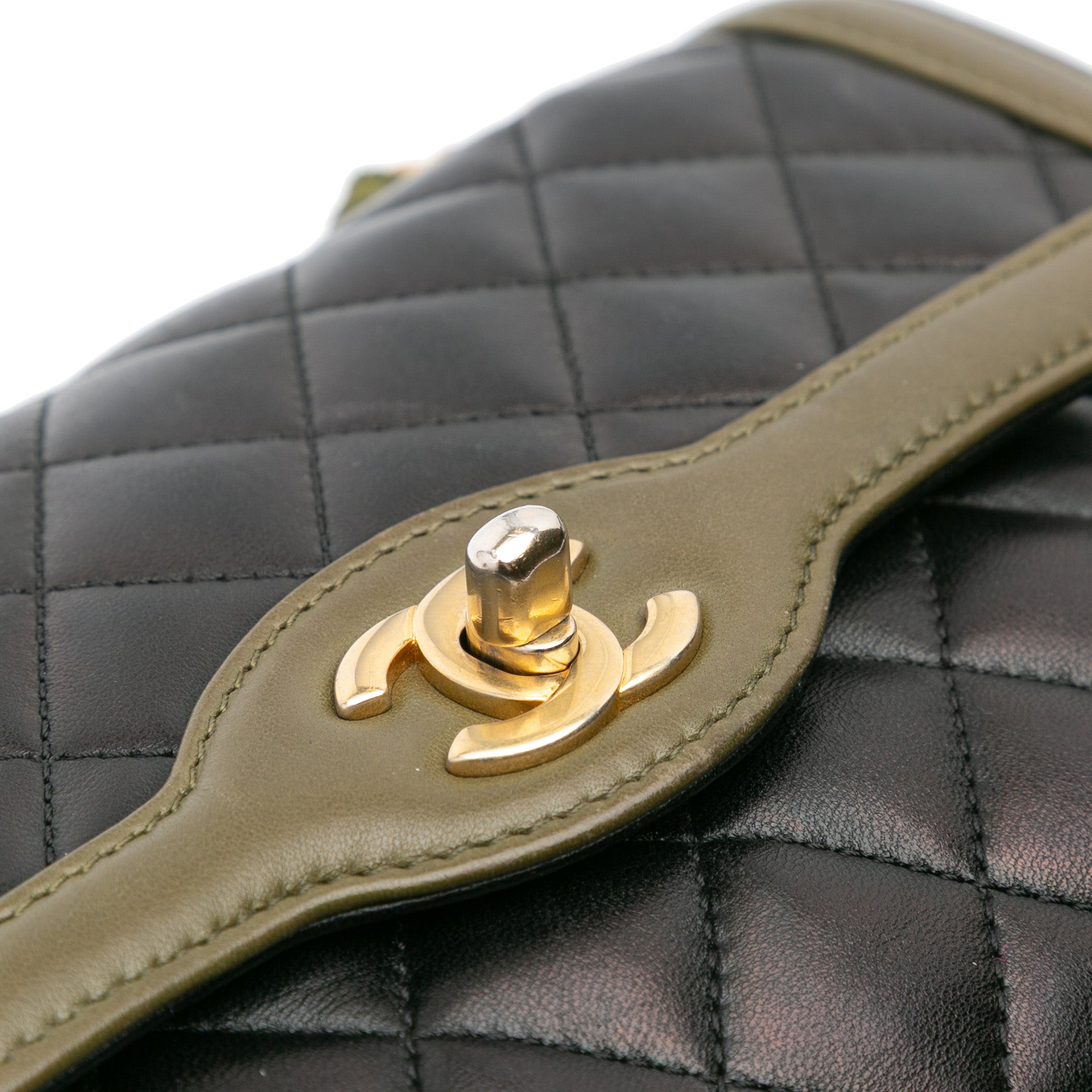 Chanel Small Quilted Lambskin Two-Tone Day Flap - image 7
