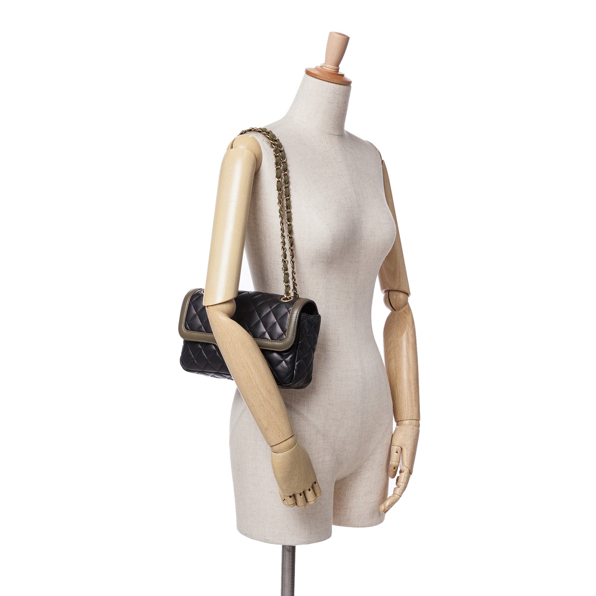 Chanel Small Quilted Lambskin Two-Tone Day Flap - image 9