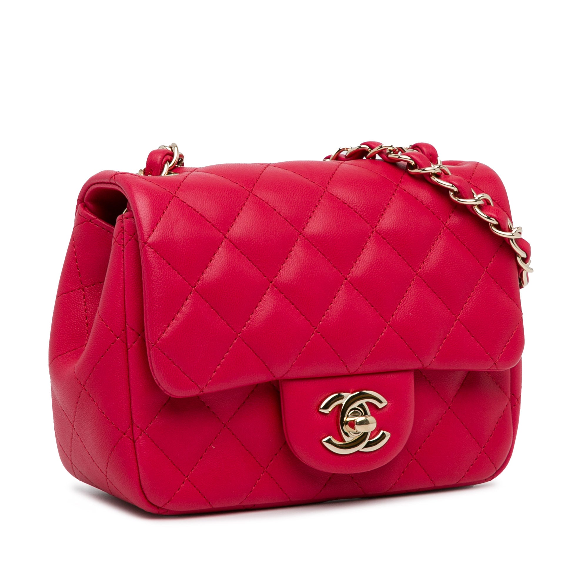 Chanel Mini Square Classic Lambskin Single Flap - image 2