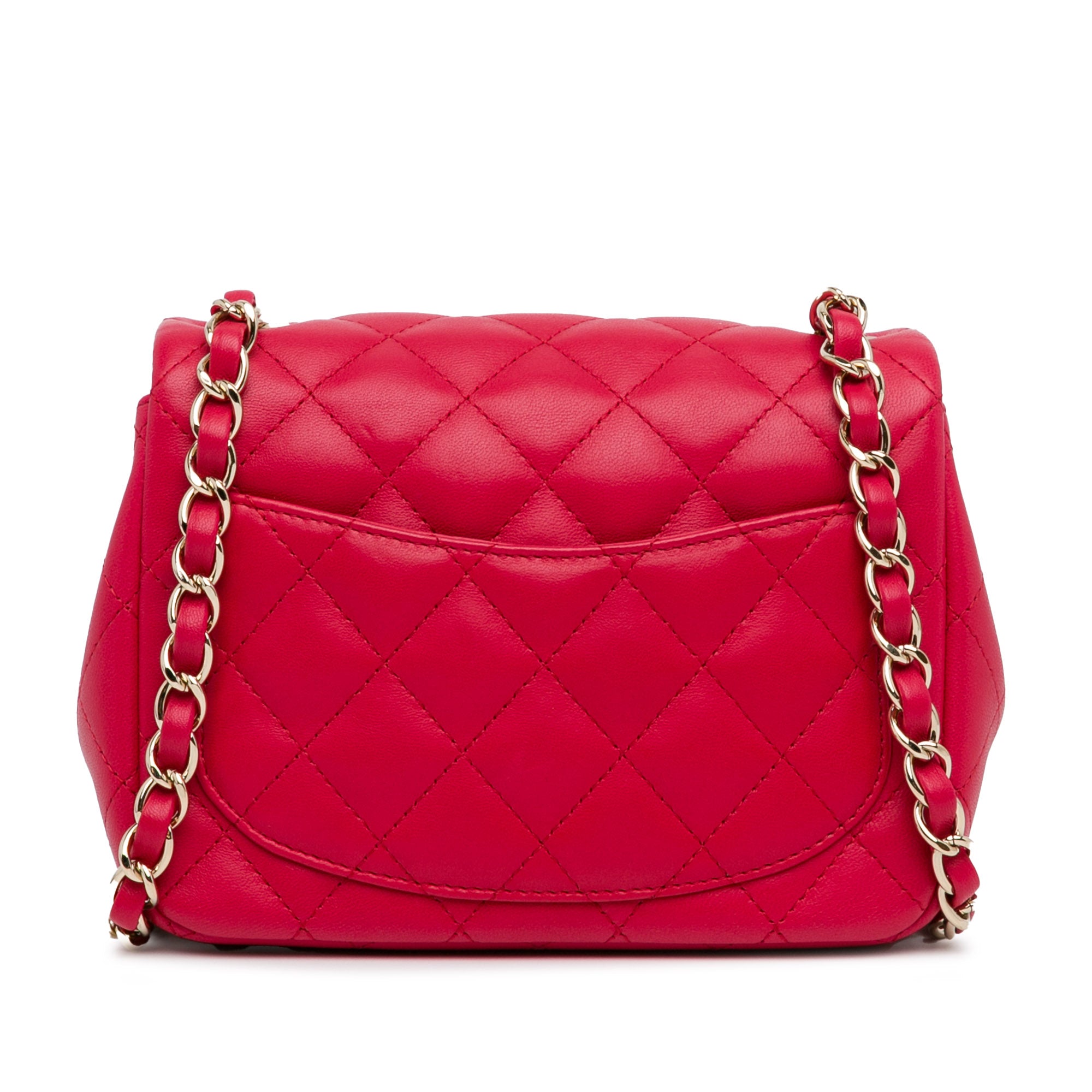 Chanel Mini Square Classic Lambskin Single Flap - image 3