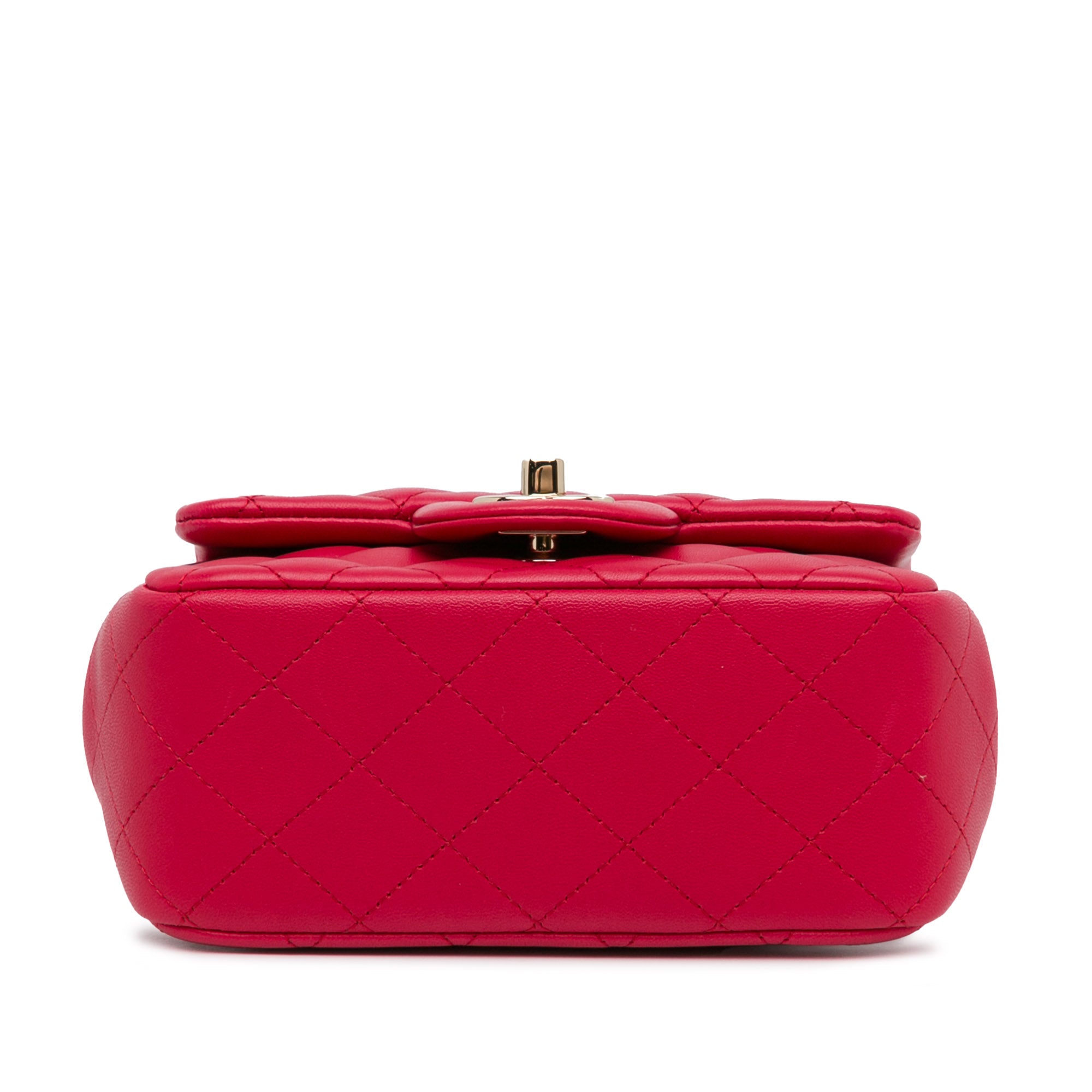 Chanel Mini Square Classic Lambskin Single Flap - image 4