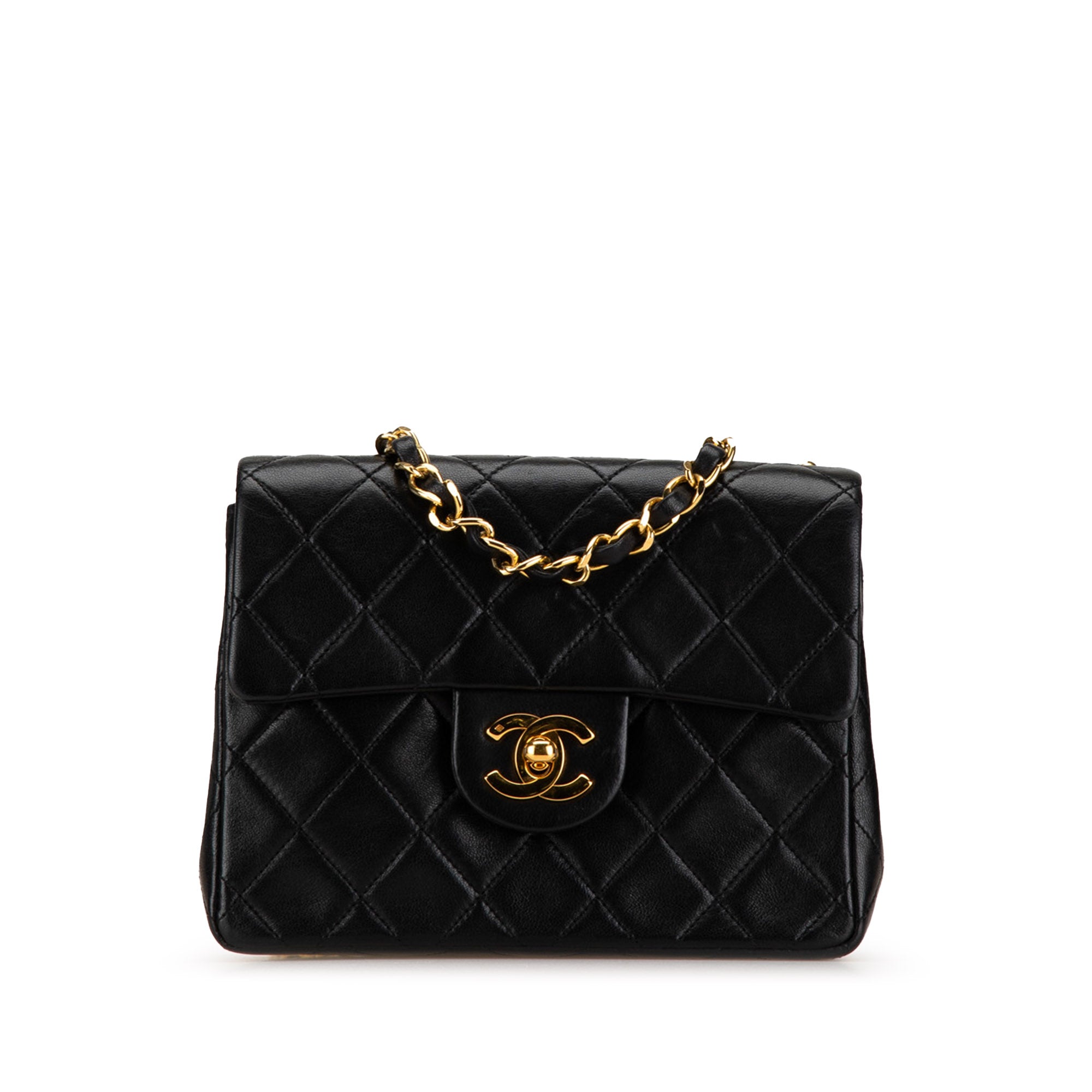Chanel Small Square Quilted Lambskin Flap - image 1