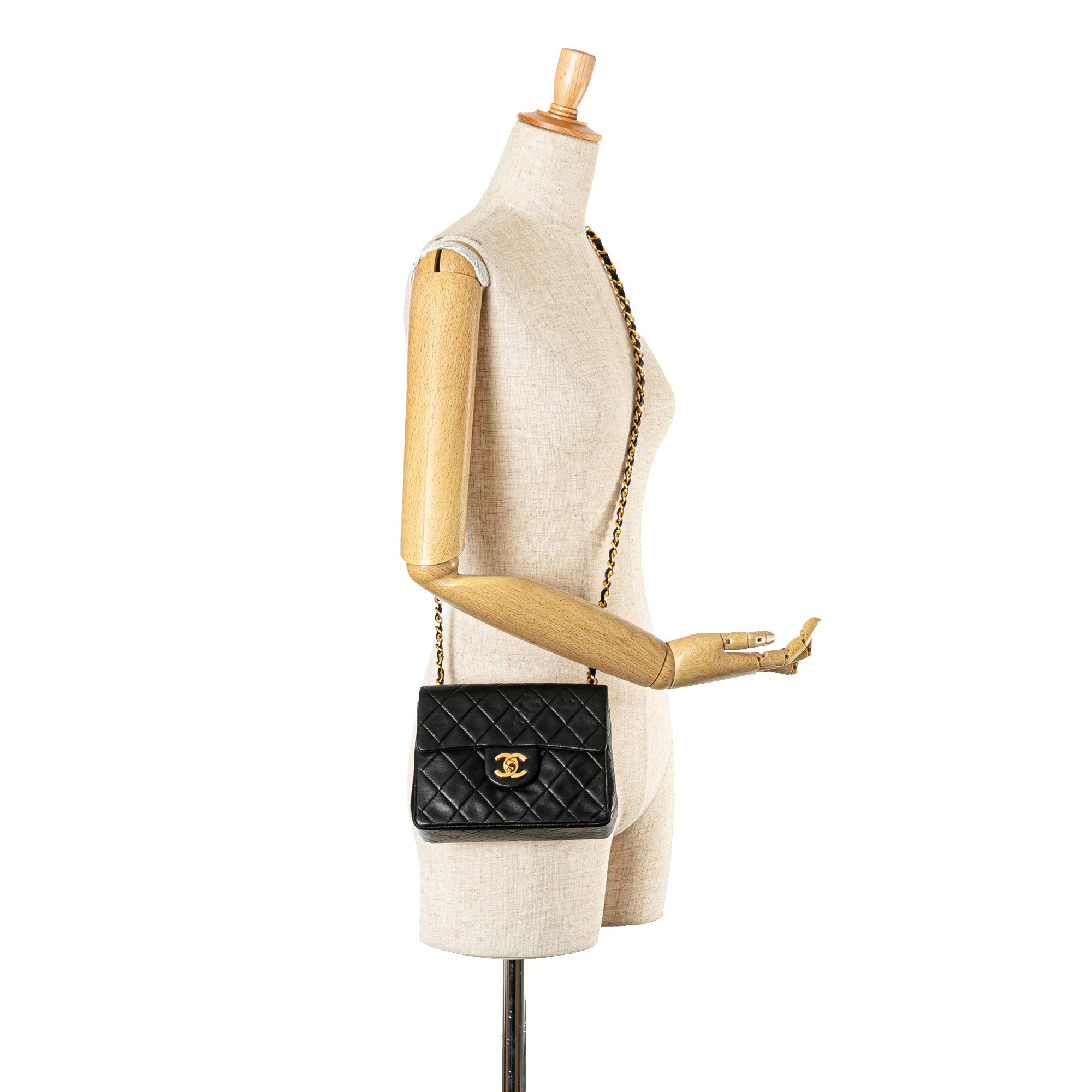 Chanel Small Square Quilted Lambskin Flap - image 8